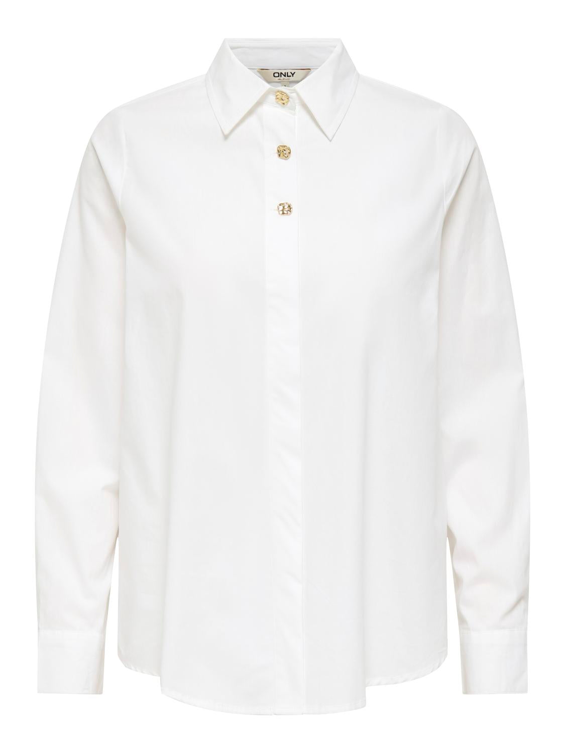 Onlsable Nina Ls Shirt Wvn Hvit