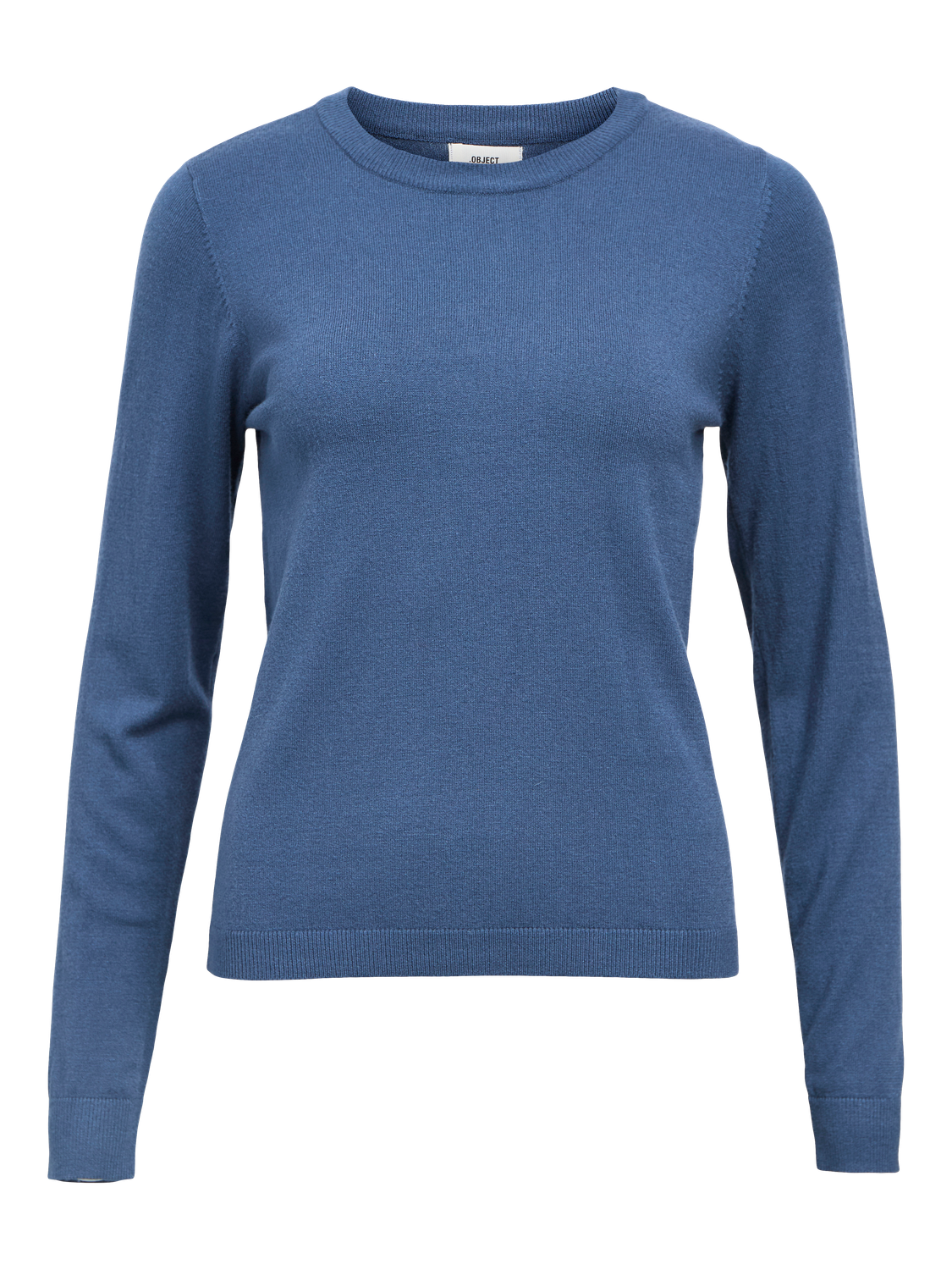 Objthess L/s O-Neck Knit Pullover Noos Mørkeblå