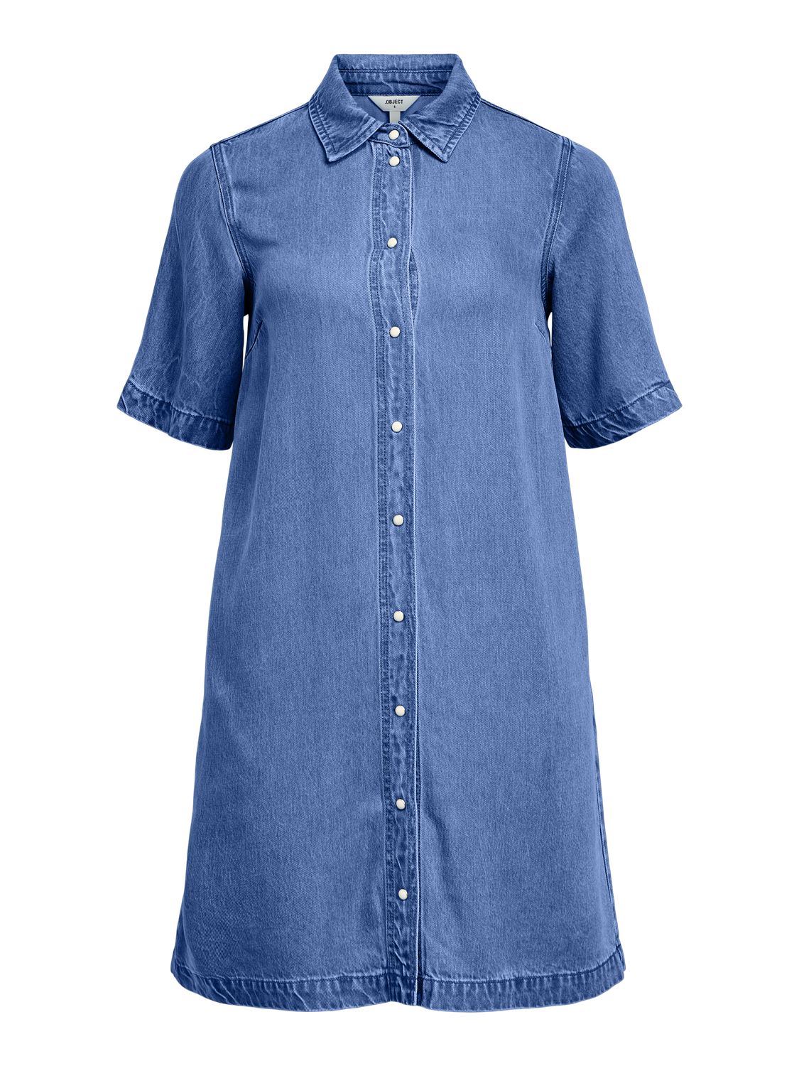 Objframe 2/4 Re Denim Dress Noos Blå