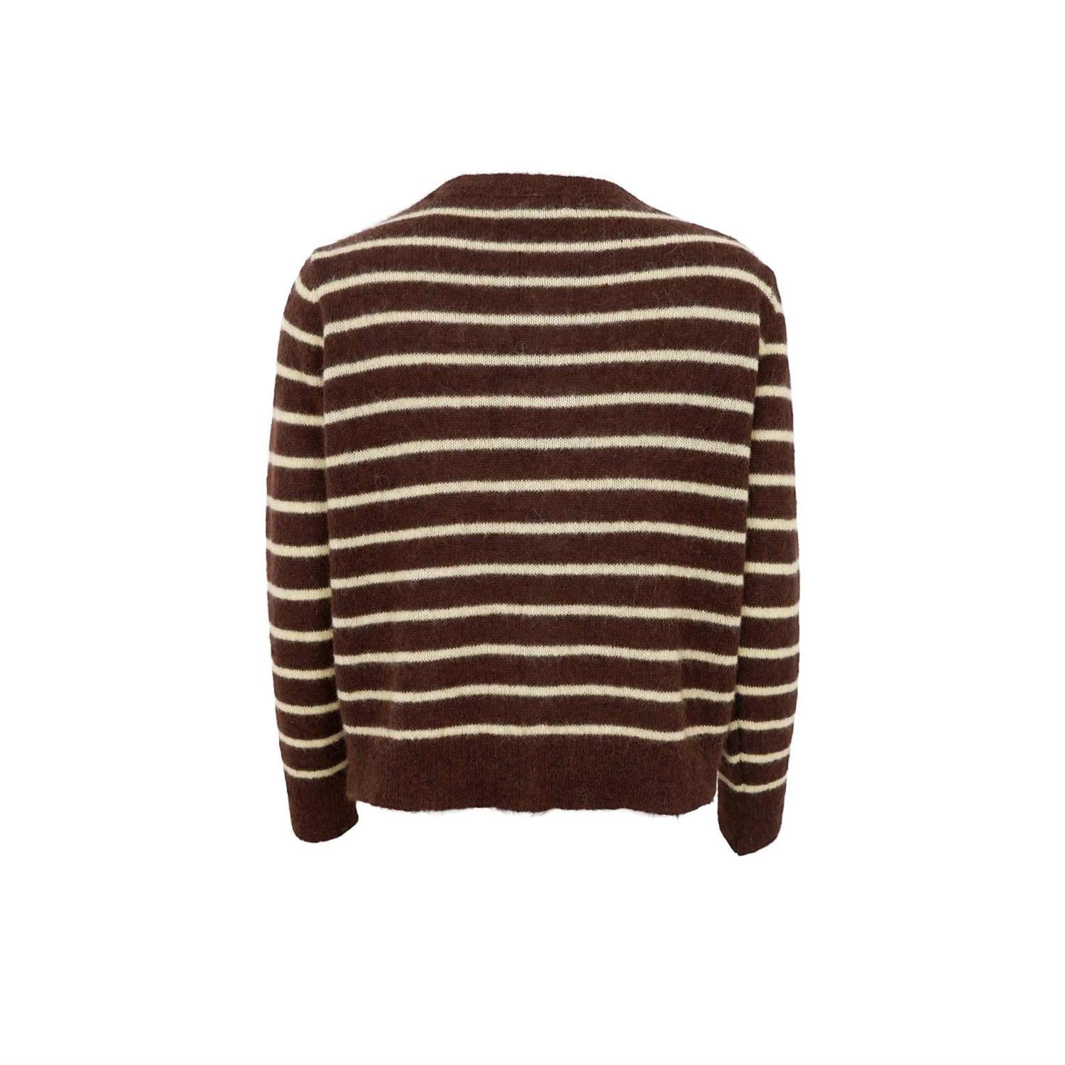 BCDELL STRIPED KNIT CARDIGAN Mocca