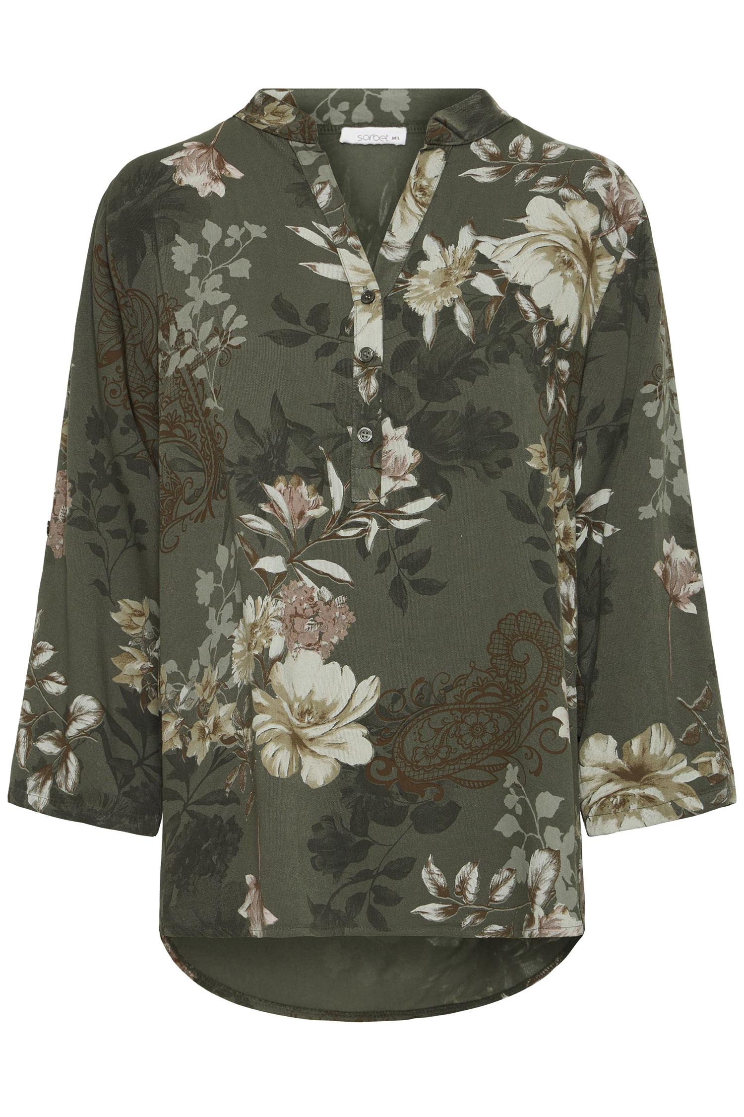 Sbwillow Blouse Dusty Olive