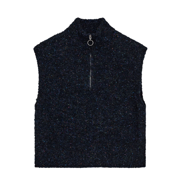 FQGRSNEMES-WAISTCOAT Mørkeblå