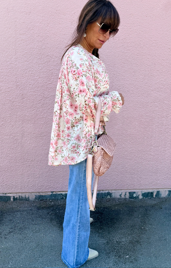 SUSANNE BLOUSE FLOWER Off-White