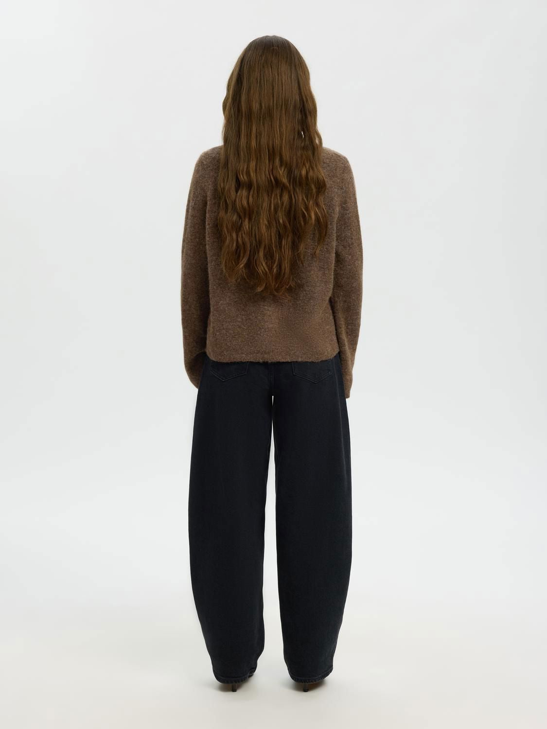 Slwlulu New Ls Knit Cardigan Noos Brun