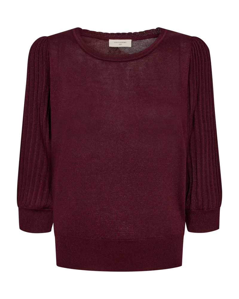 FQGLITTA-PULLOVER Burgunder