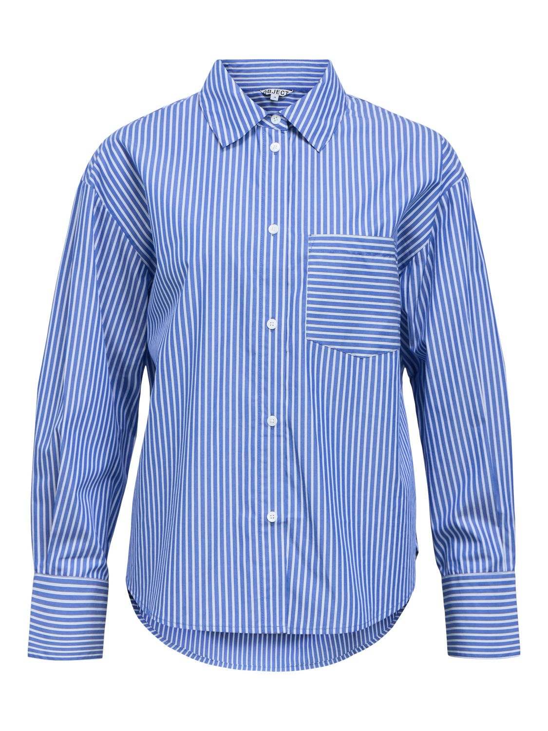 Objzila L/s Re Shirt Noos Blå