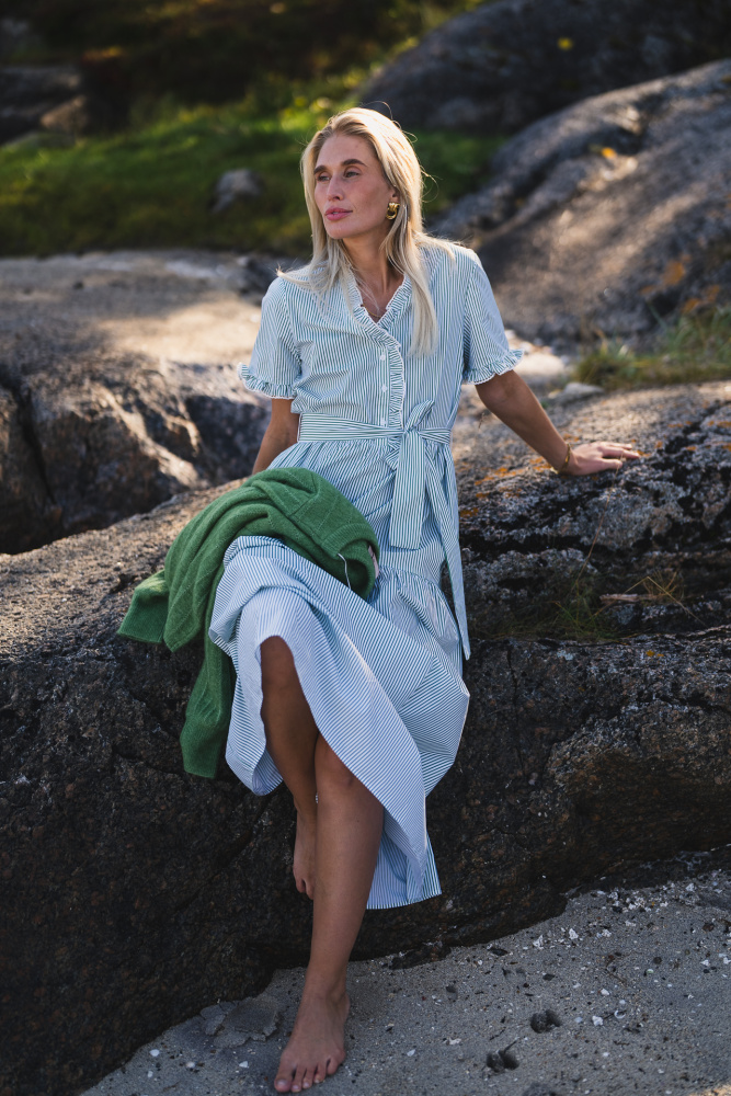 Rausida Maja 2/4 Shirt Dress Stp Grønn