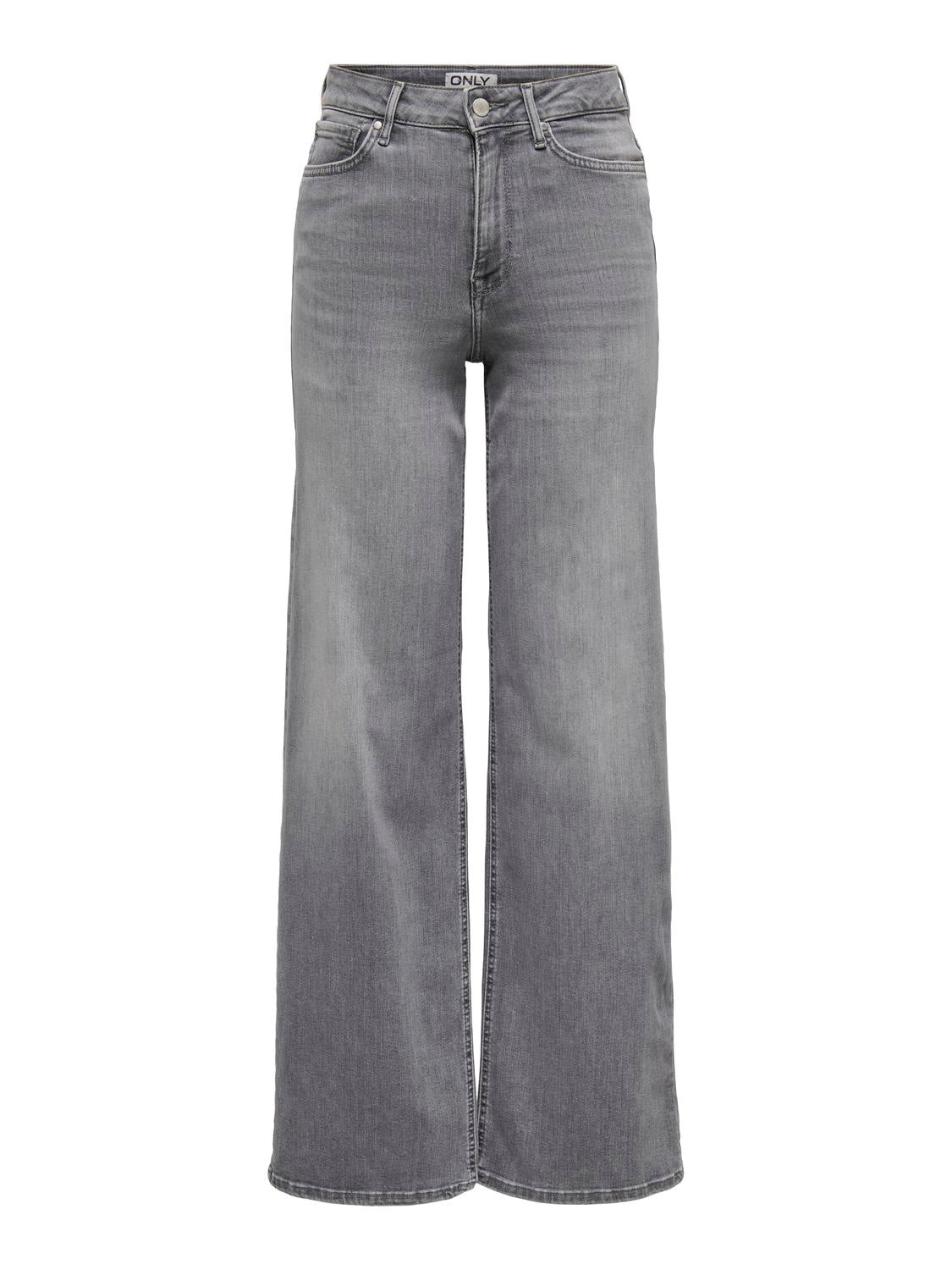 ONLMADISON BLUSH HW WID DNM REA0938 NOOS Lysegrå