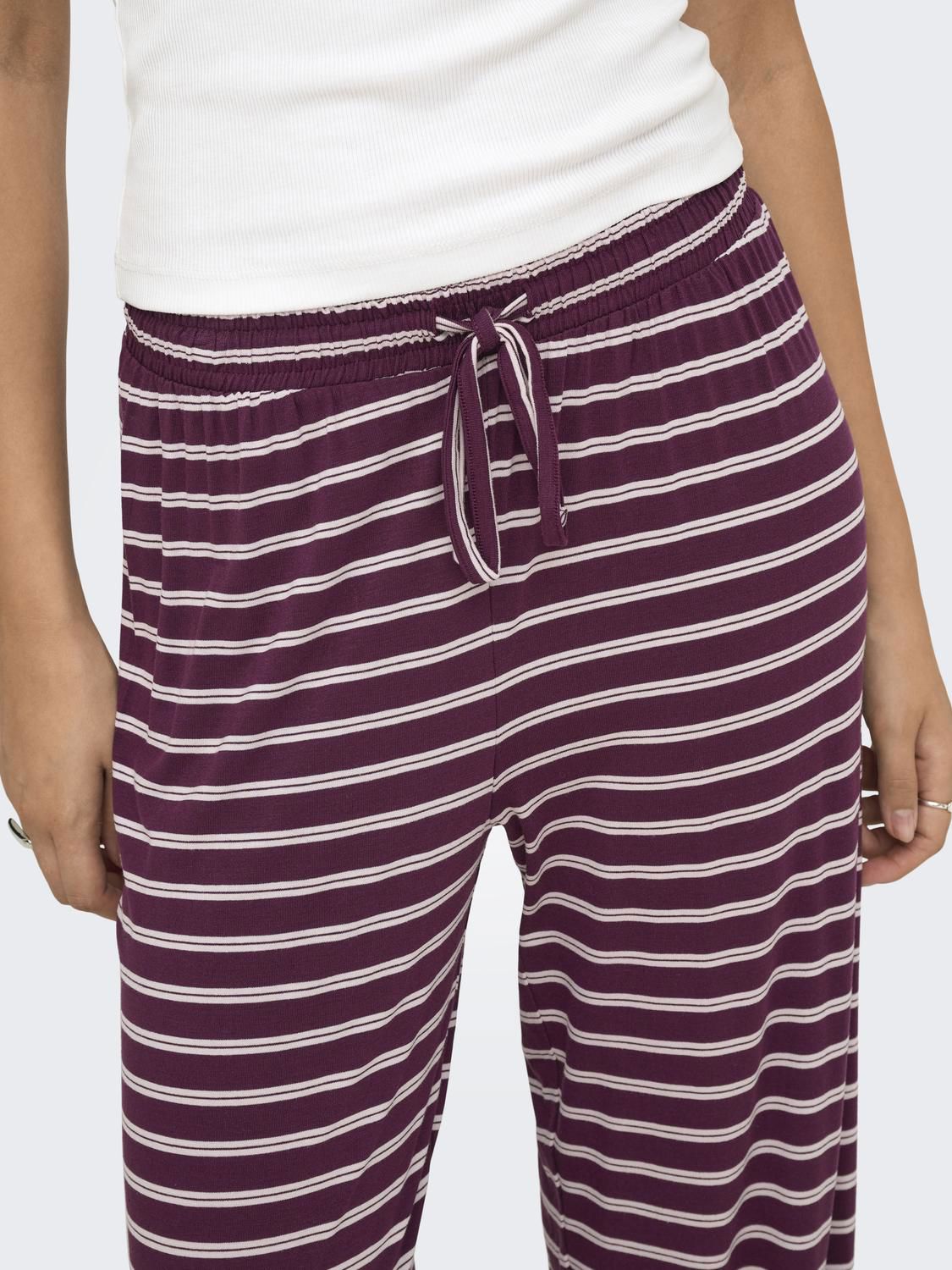 Onlnina Long Aop Pants Jrs Burgunder