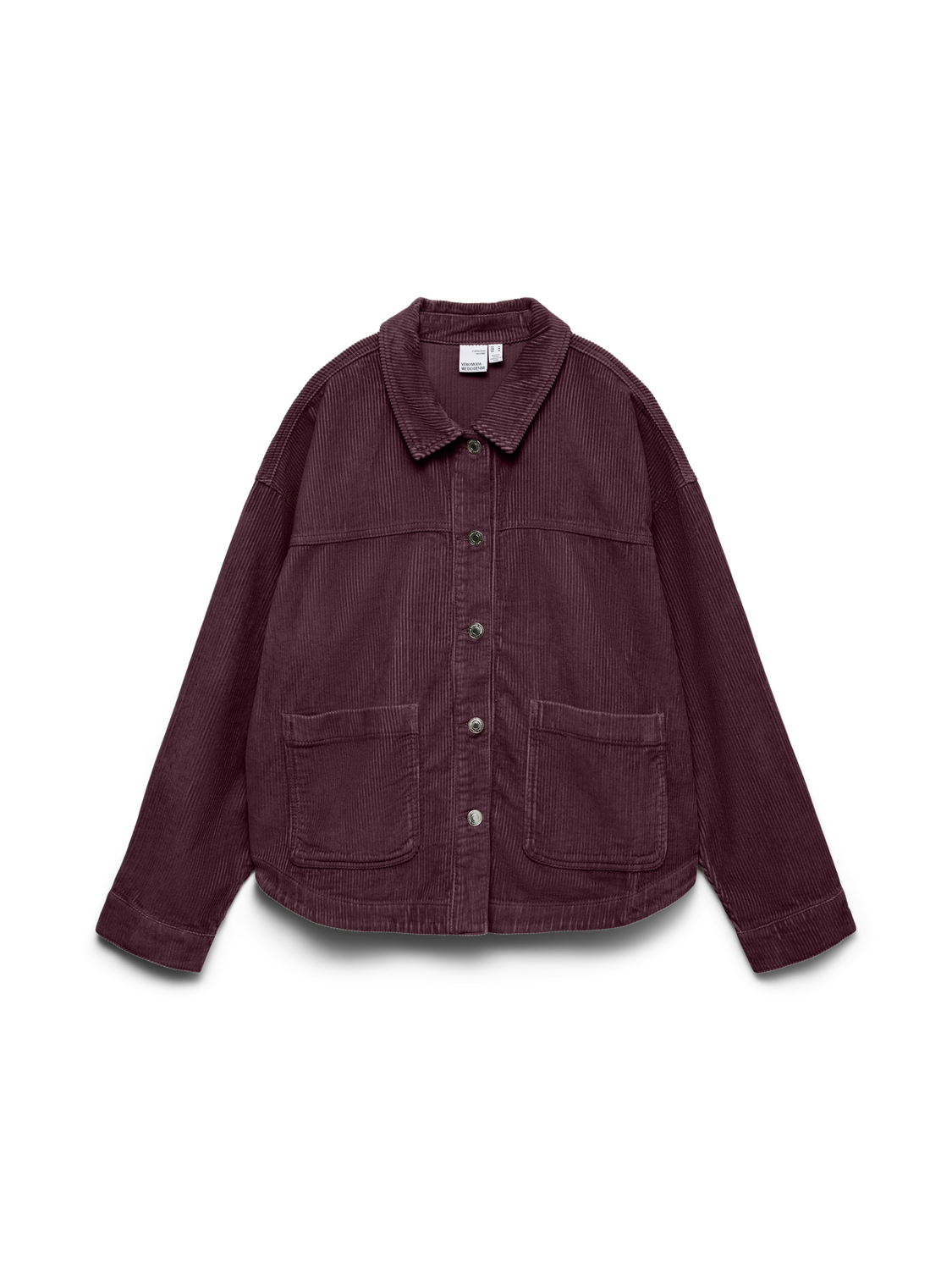 Vmjamie Ls Corduroy Shacket Mix Noos Mørkelilla