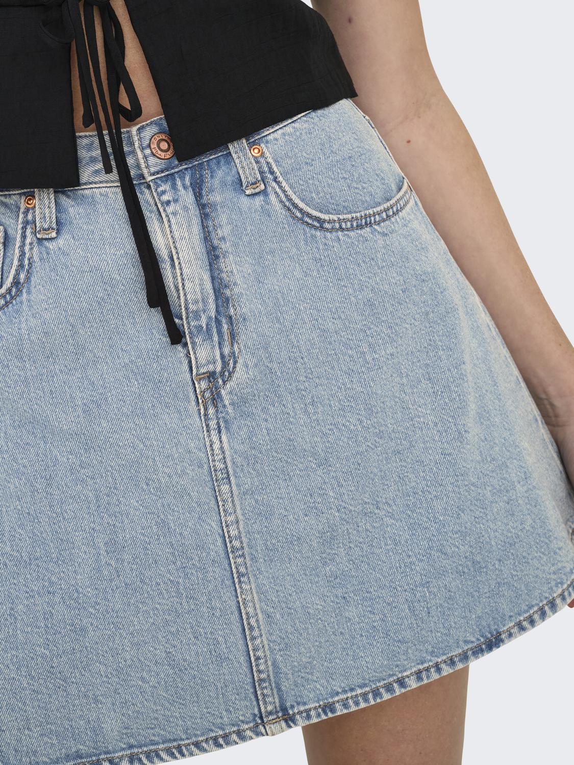 ONLEDEN A-SKIRT DNM PIM Lyseblå