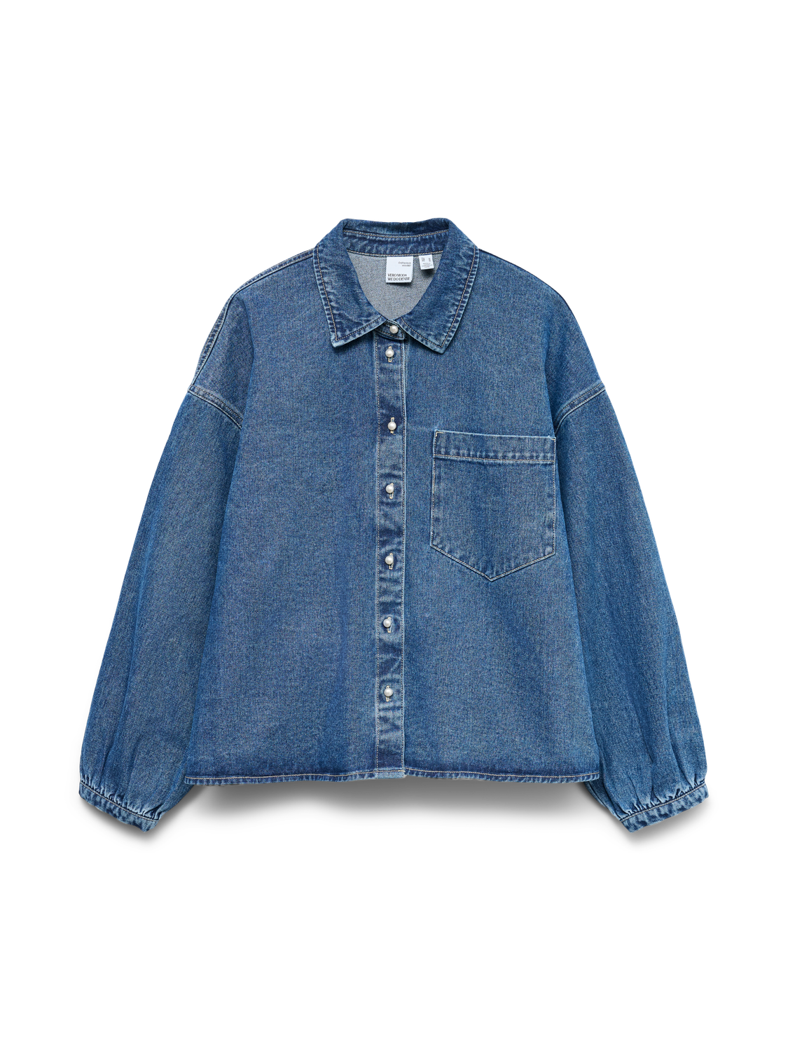 Vmelora Ls Denim Shirt Yo326 Mellomblå
