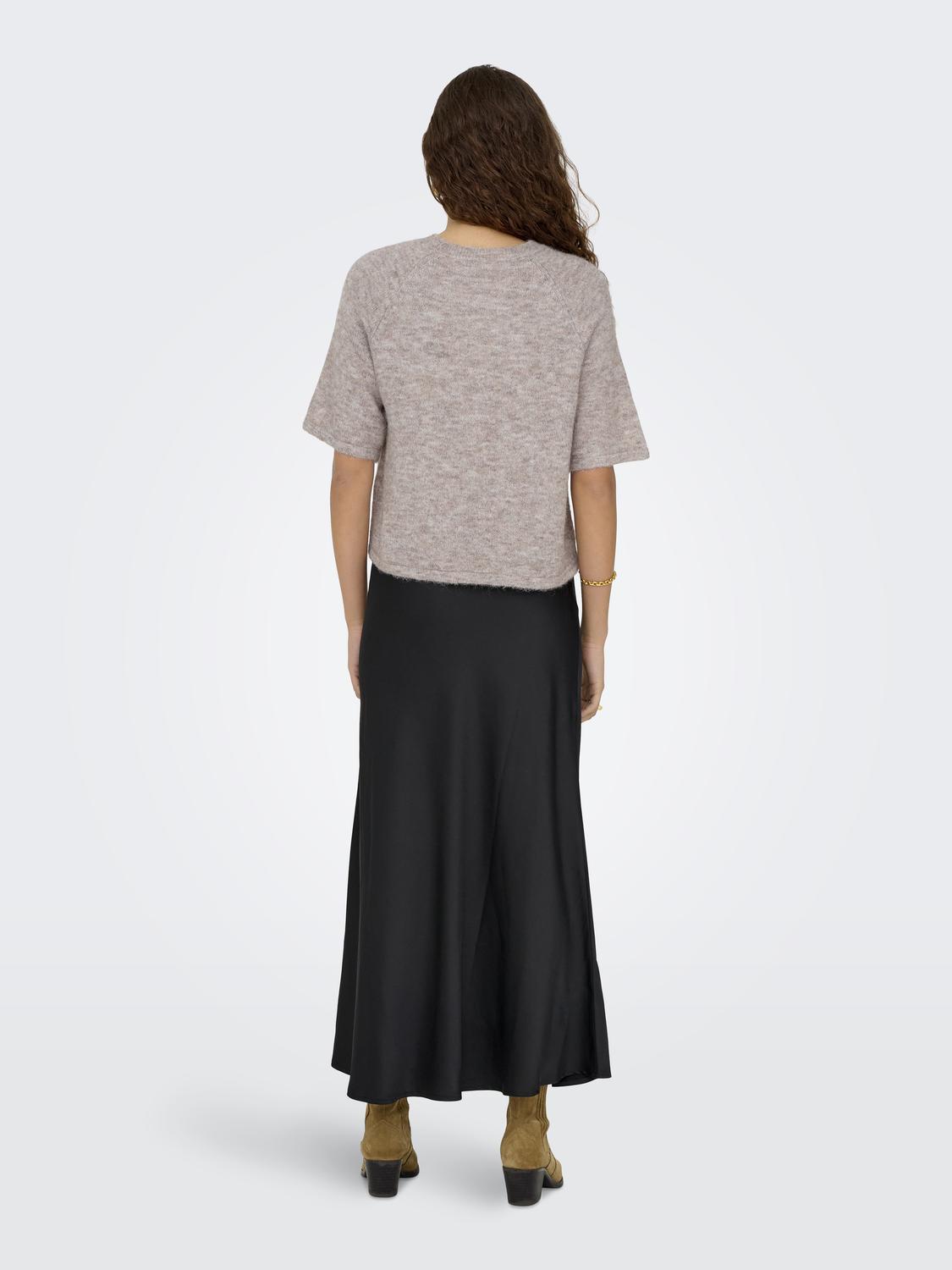 Onlazu 2/4 Raglan O-Neck Knt Beige