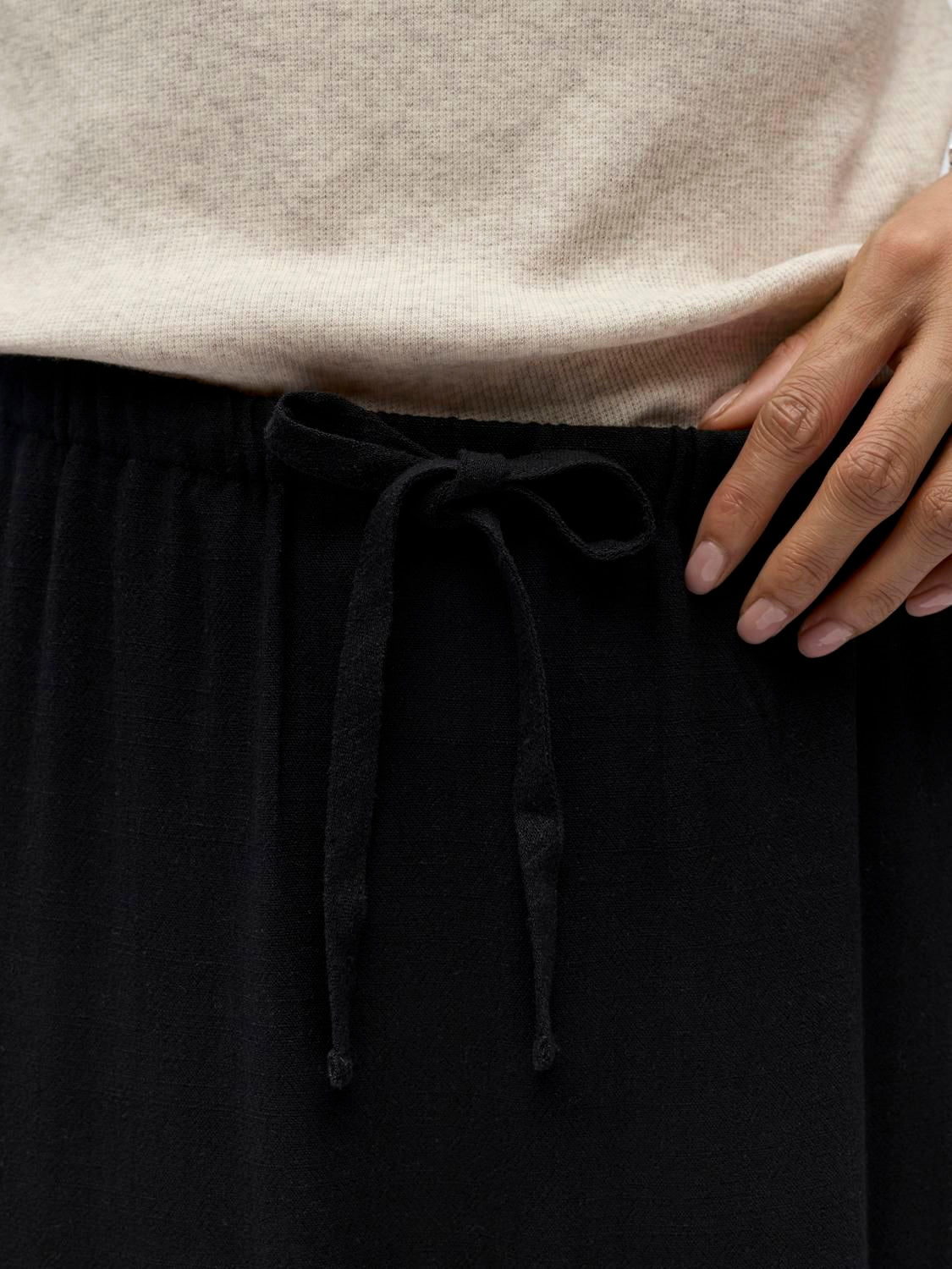 Objsanne Mw Long Layer Skirt Noos Sort