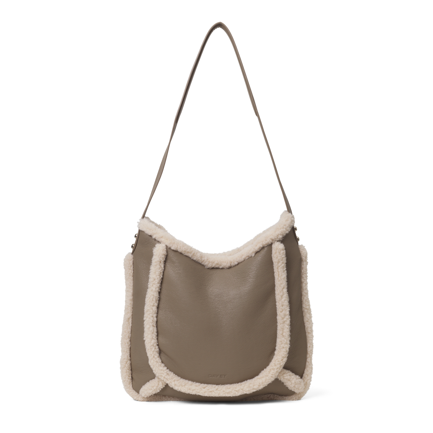 Day Faux Shearling Shoulder Beige