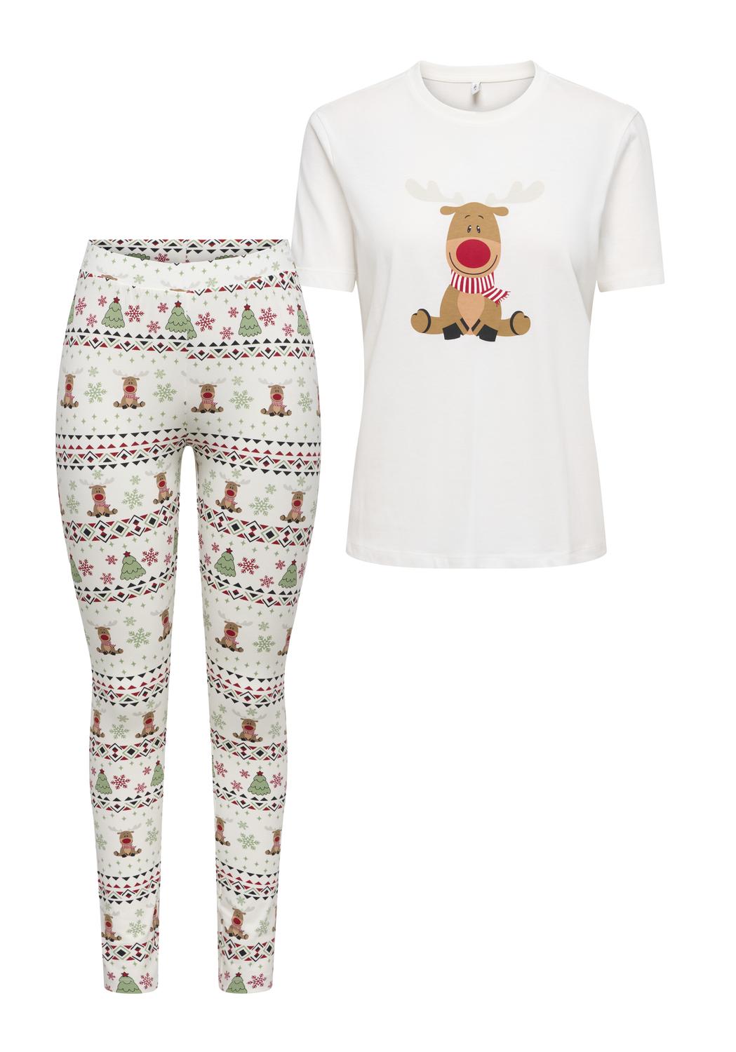 Onlxmas Elfi Life Top/leggings Set Csjrs Hvit