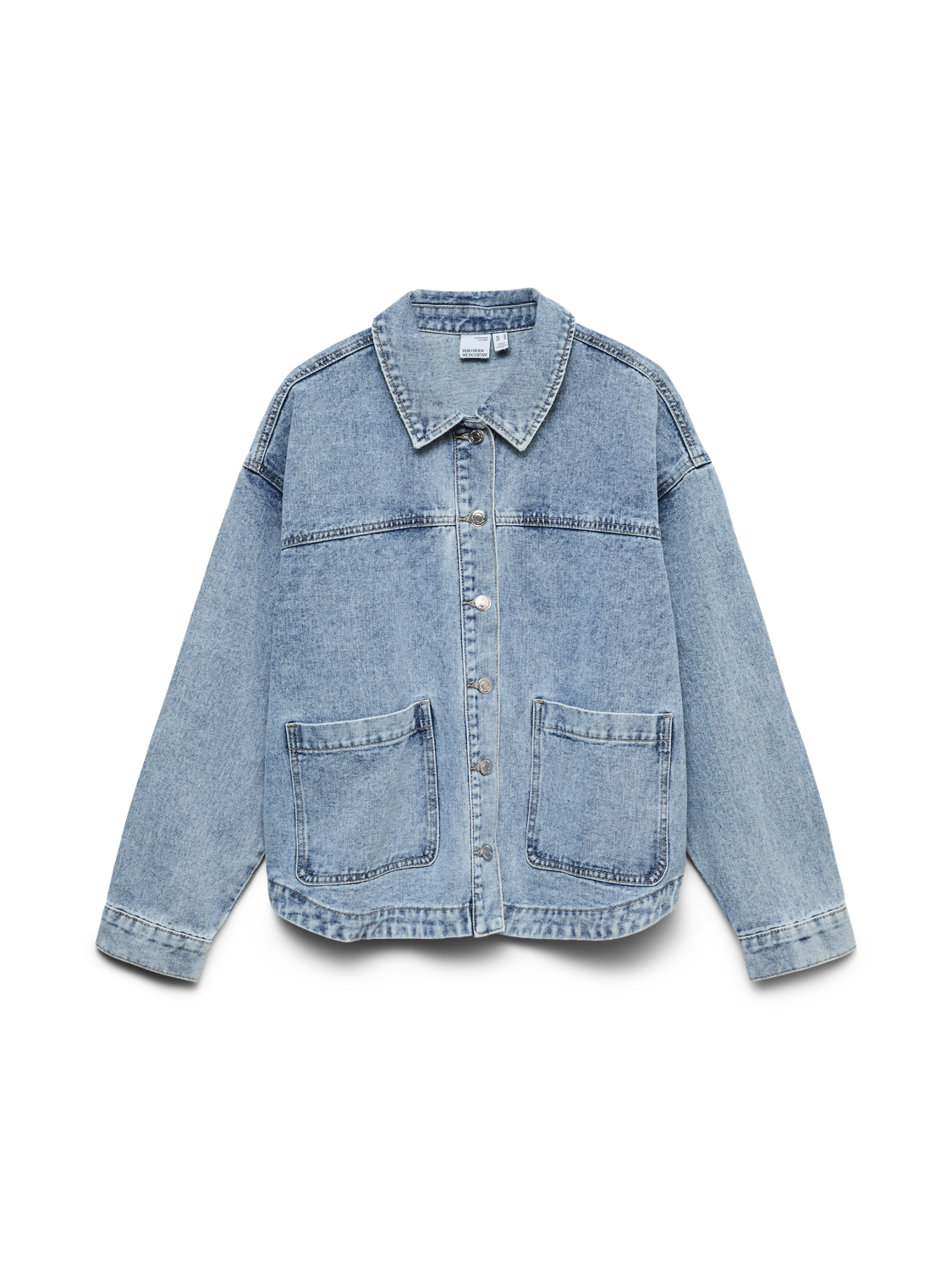 Vmjamie Ls Denim Shacket Mix Ga Noos Blå
