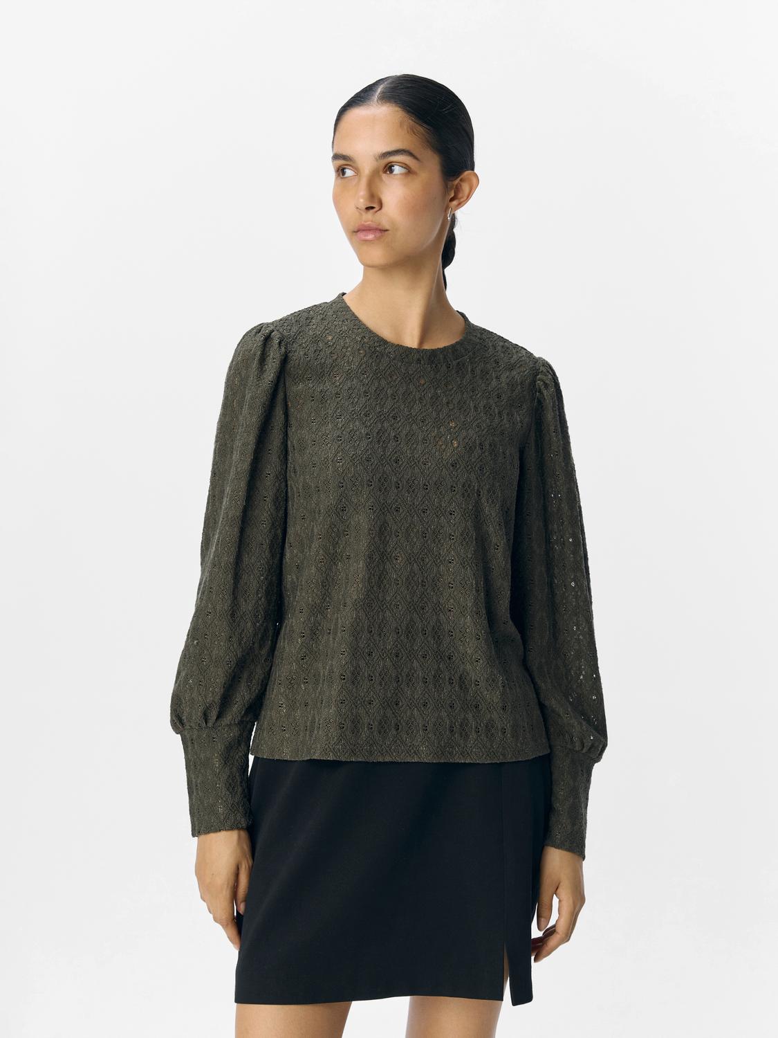 Objlaila L/s Re Top Noos Mørkegrå