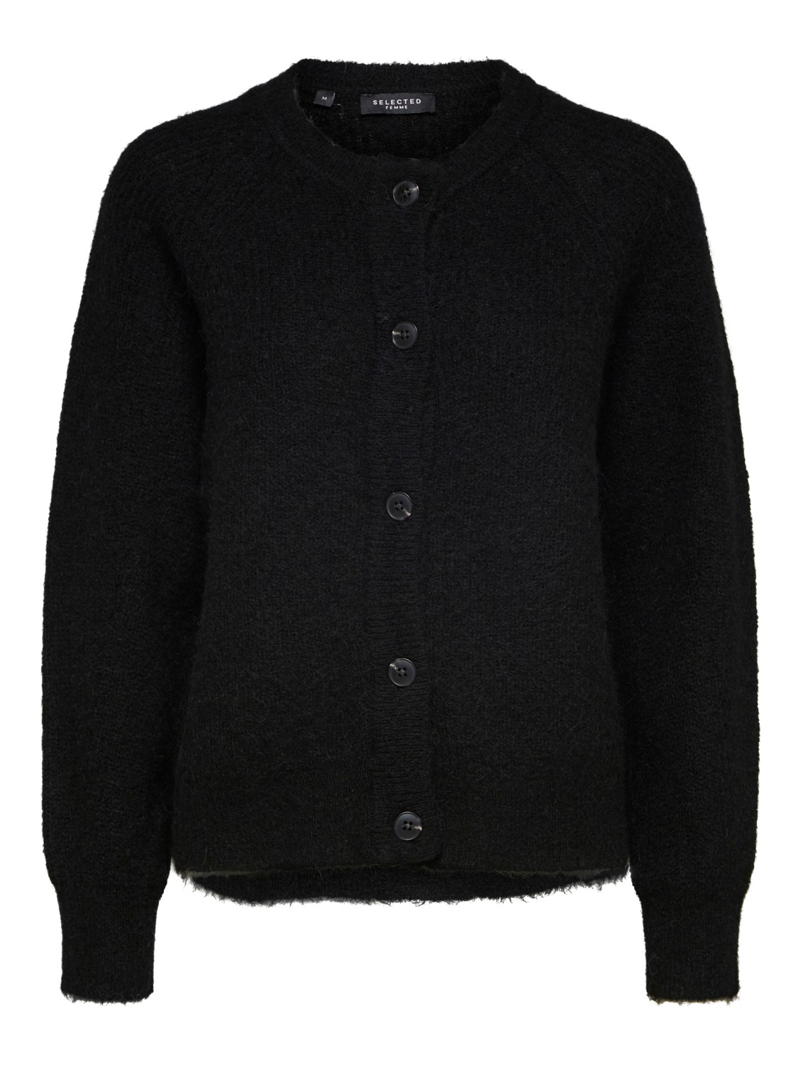SLFLULU LS KNIT SHORT CARDIGAN NOOS Sort