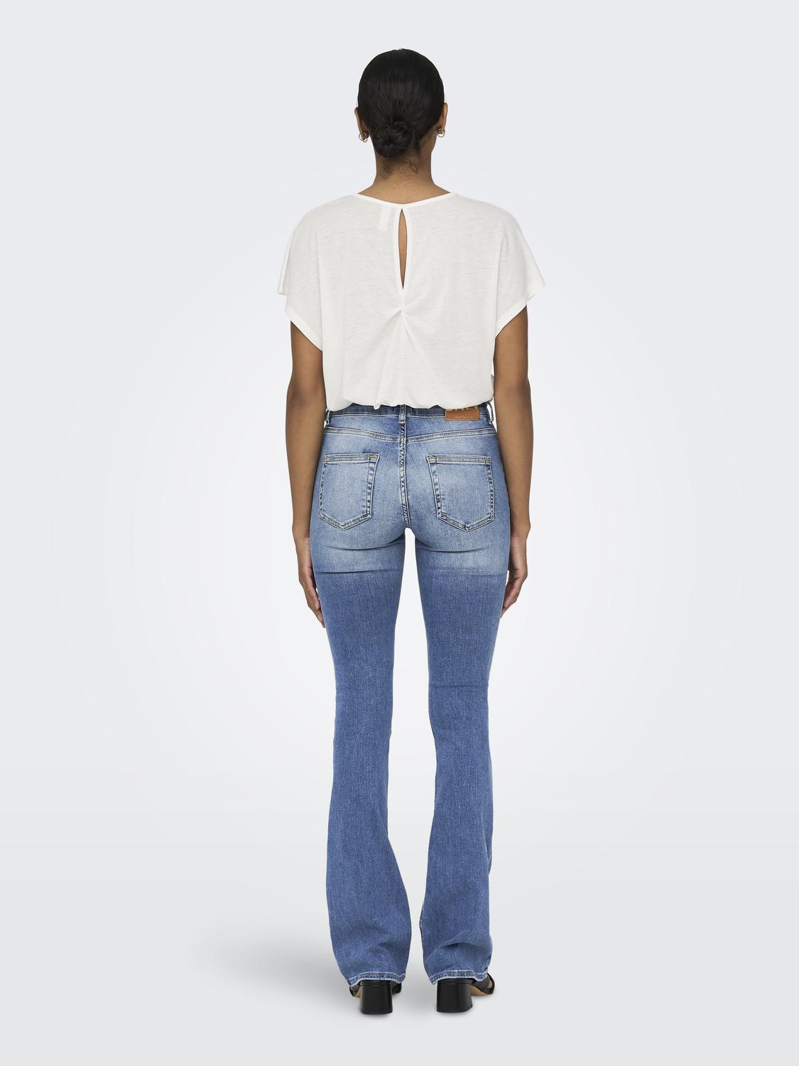 Onlblush Mid Flared Dnm Tai467 Noos Blå