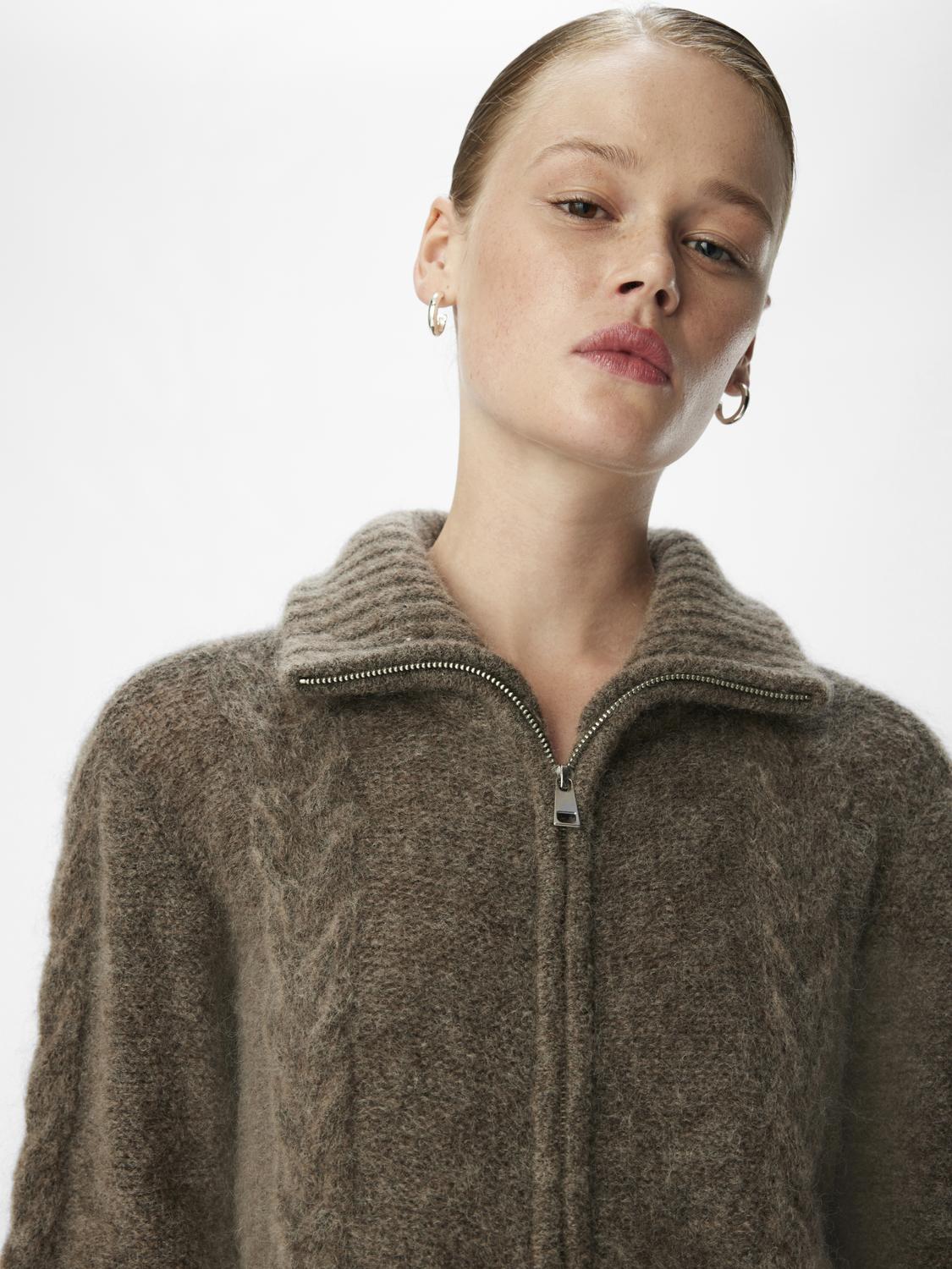 Objnete Lo Knit Cardigan Noos Brun