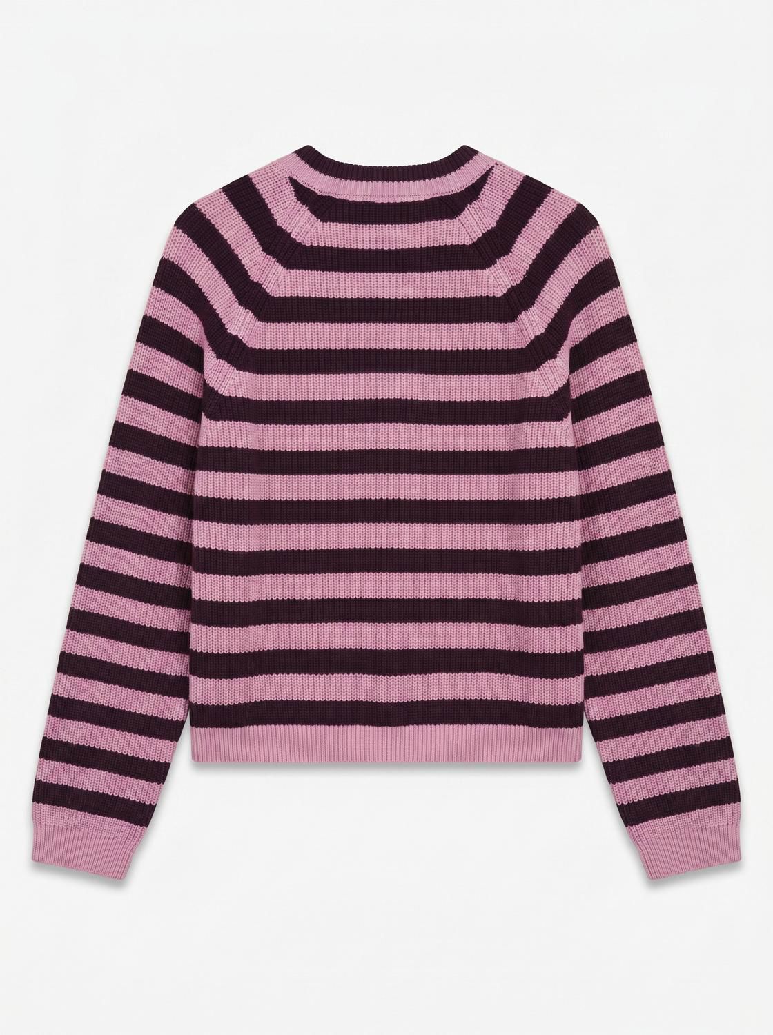 Awannalise Ls O-Neck Knit Cardigan Burgunder