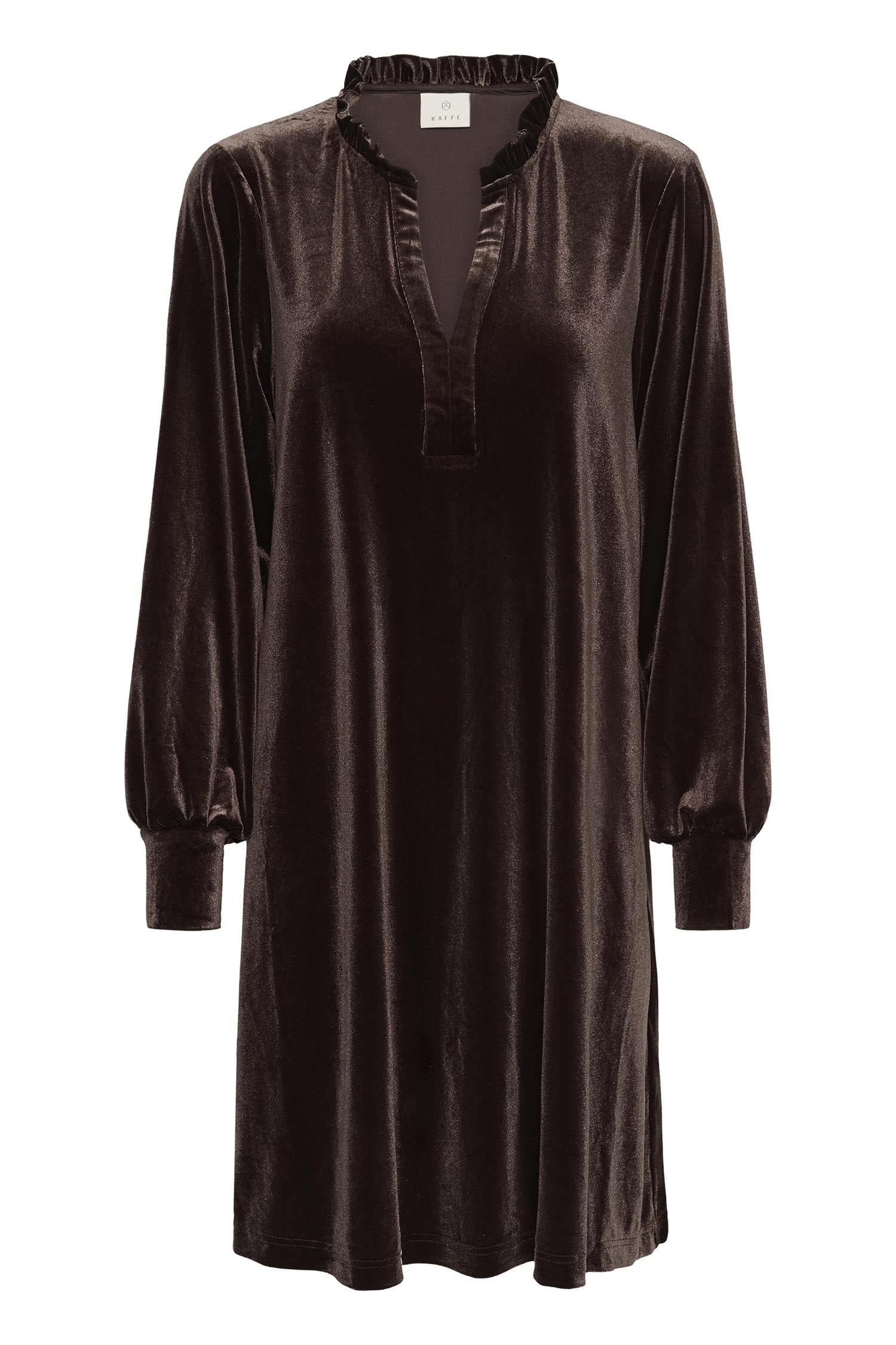 Kakelly Flounce Dress Brun