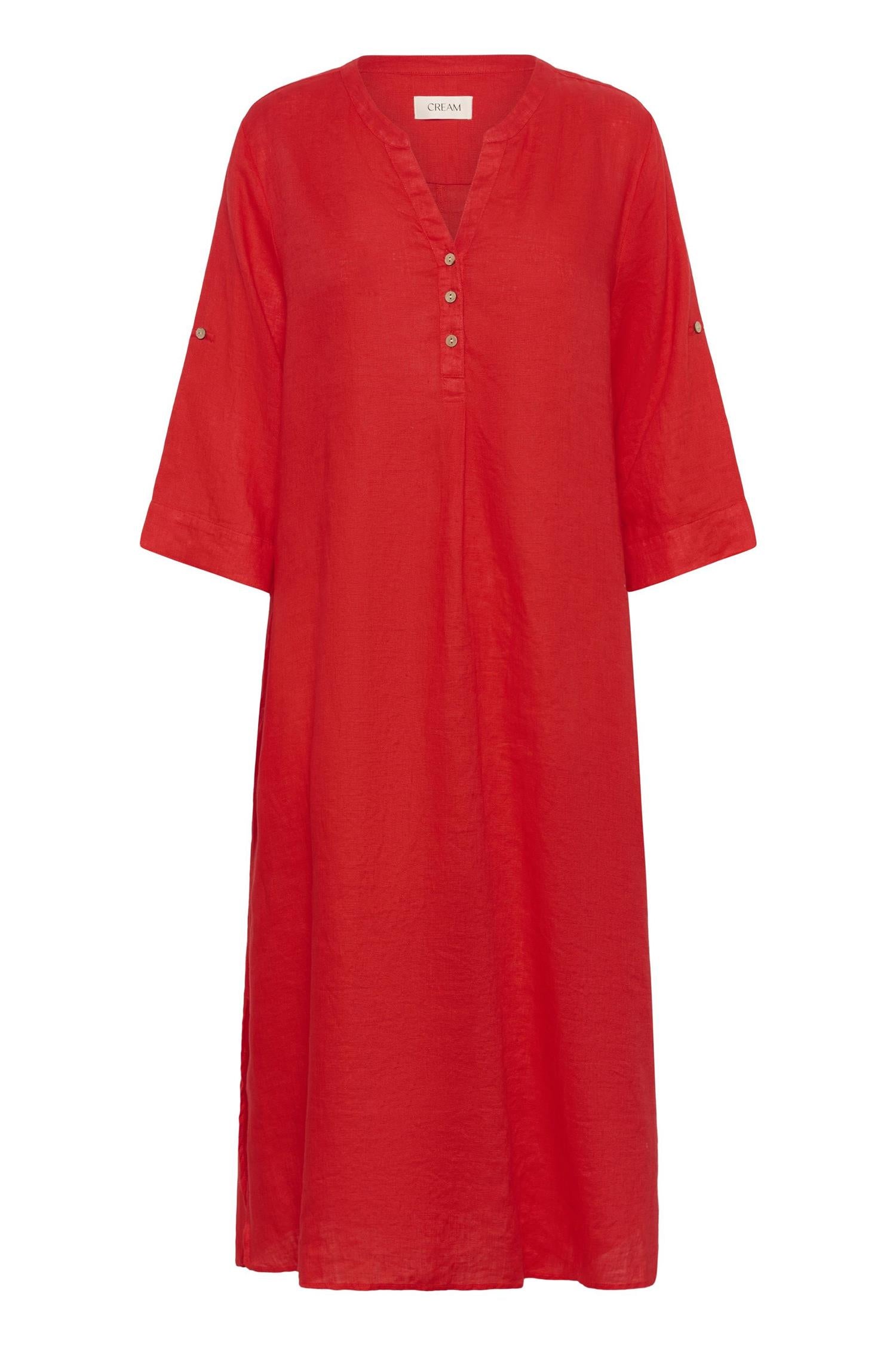 Crbellis Caftan Dress Rød