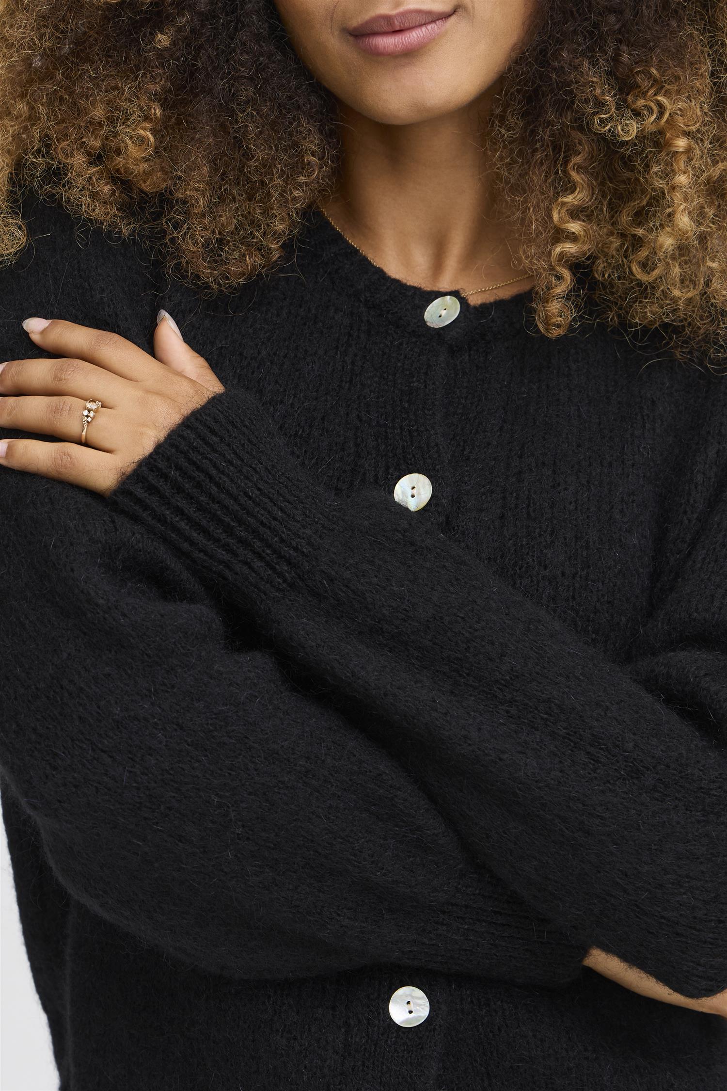 Sbgulvig Knit Cardigan Svart