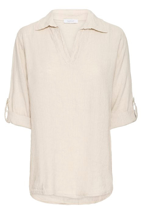 SBFONTANELLE BLOUSE Sandshell