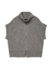 VMBANG SL HIGHNECK ZIPPER VEST BOO Mellomgrå