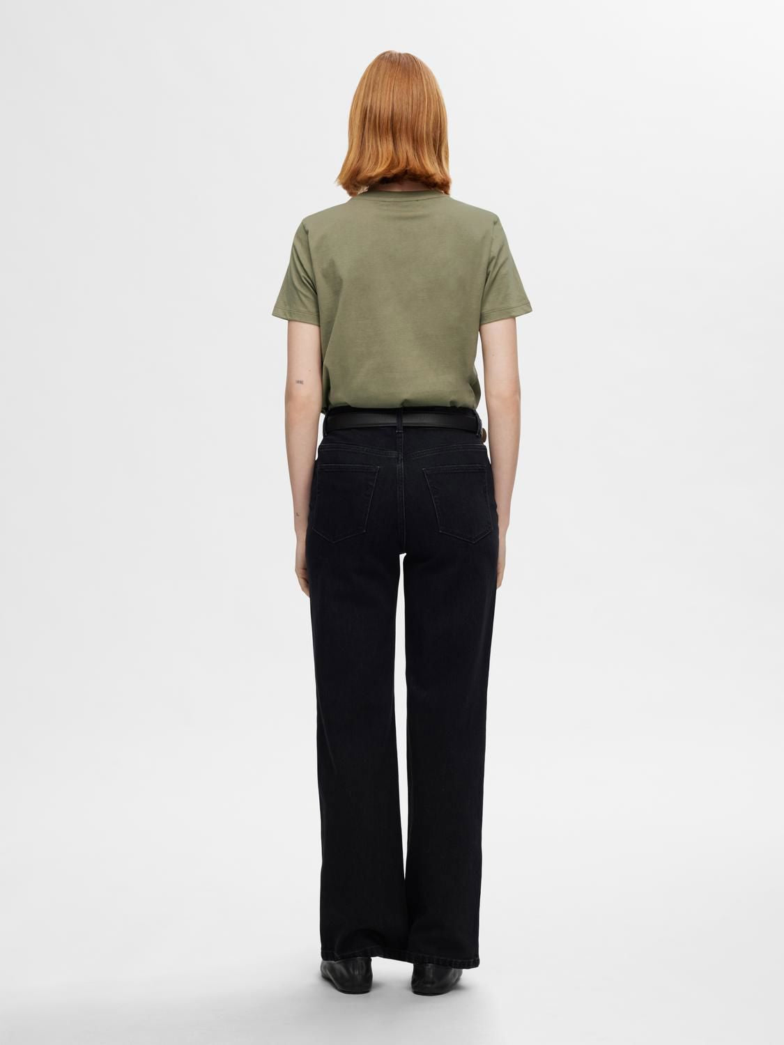 Slwmyessential Ss O-Neck Tee Noos Grønn
