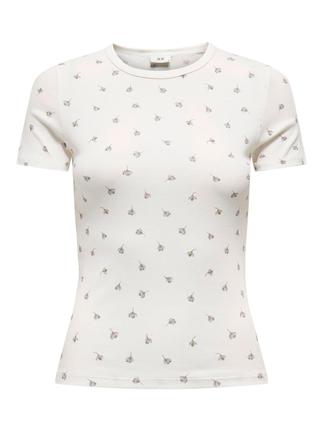 Jdylucky S/s O Neck Top Jrs Noos Hvit