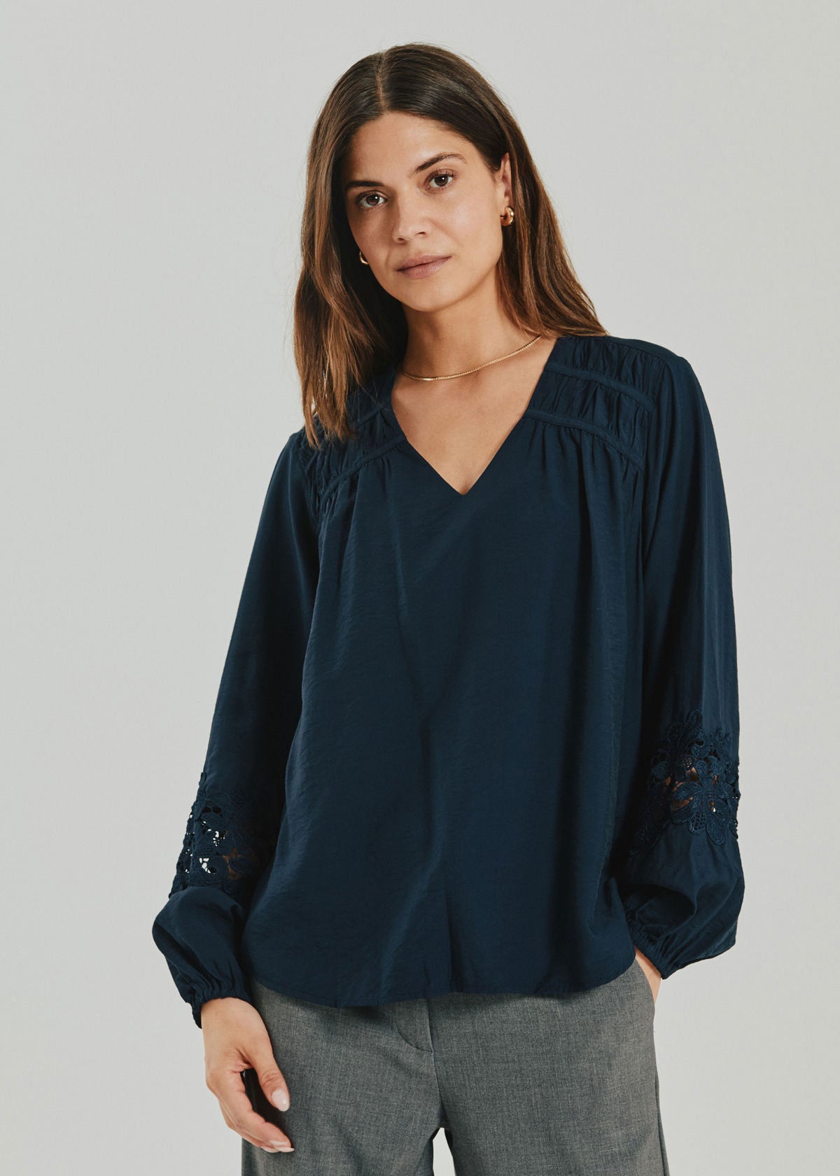 Fqmagda-Blouse Blå