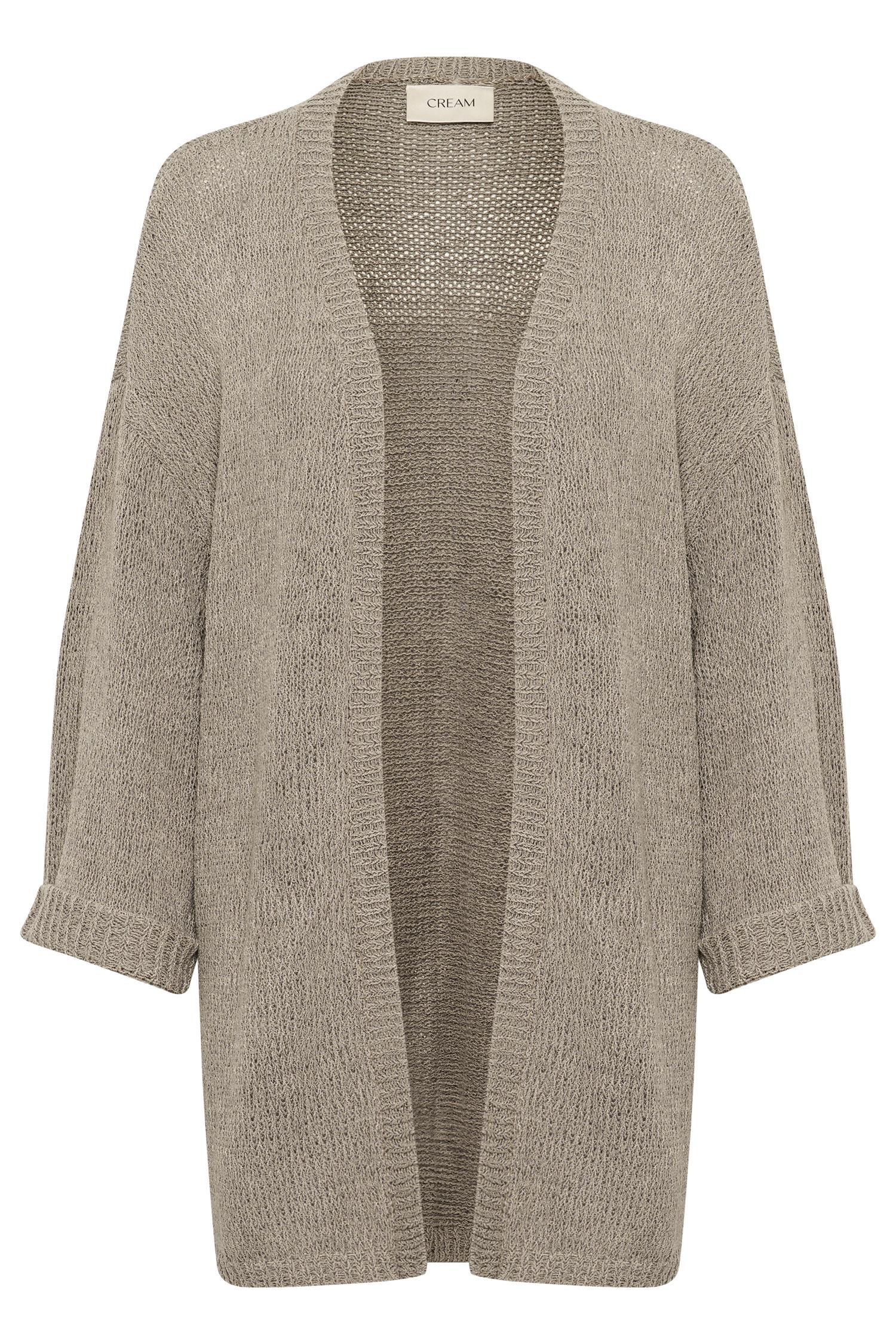 Crnixy Knit Kimono Fossil Melange