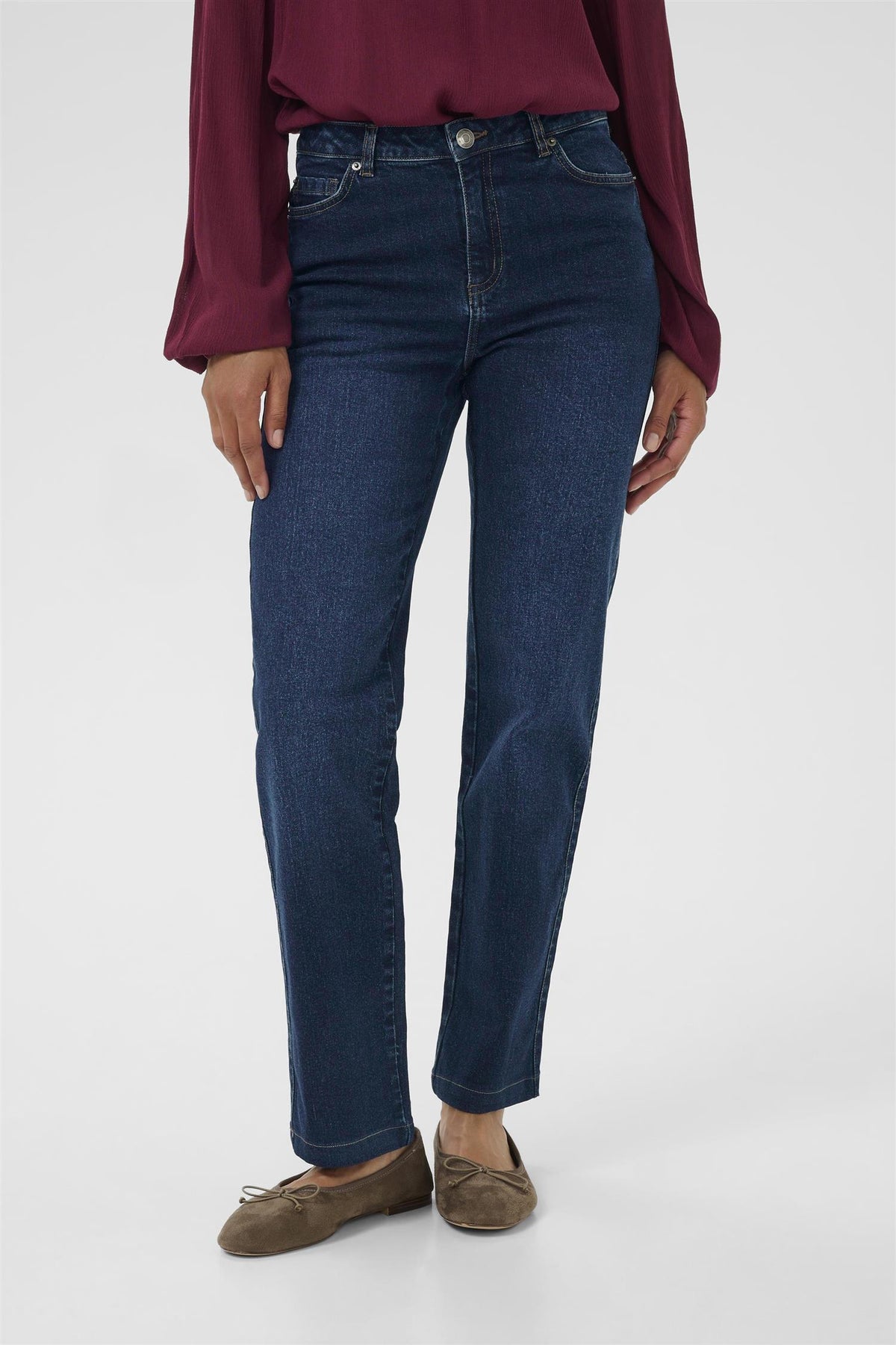 Kamaris Reg Fit Jeans Blå