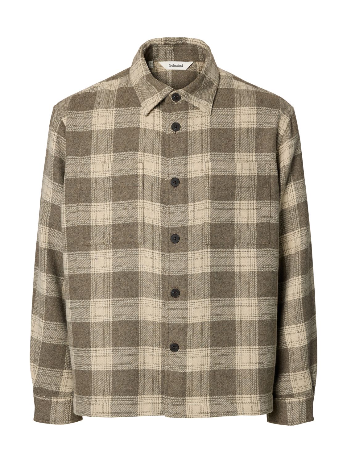 Slmole-Pablo Wool Blend Overshirt Noos Grå