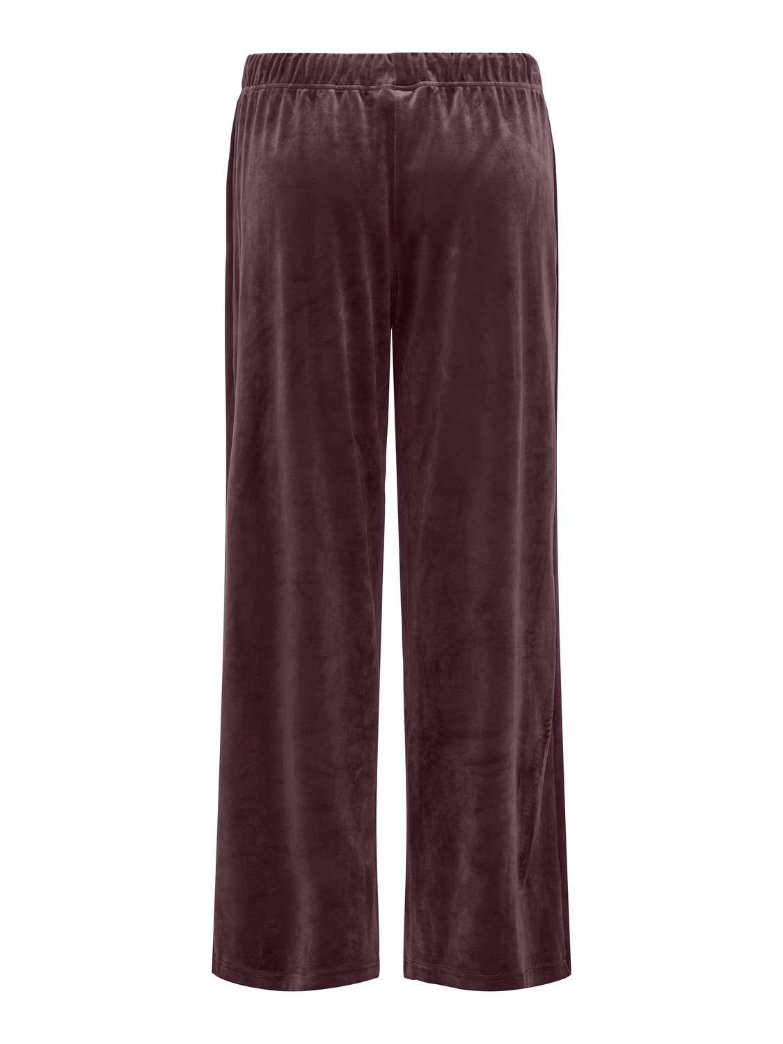 Onlrebel Pin Tuc Pant Swt Mørkelilla