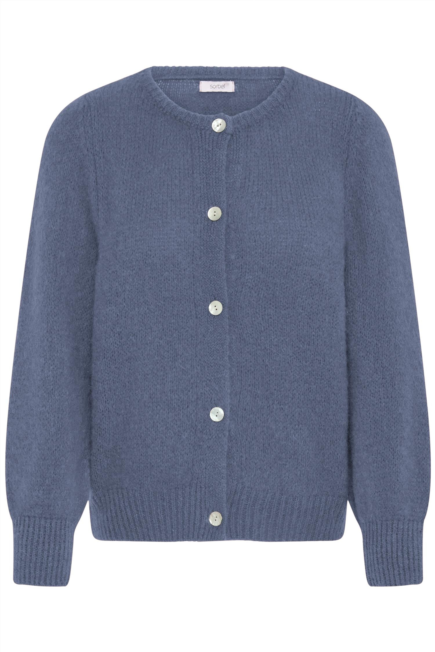 Sbgulvig Knit Cardigan Blå
