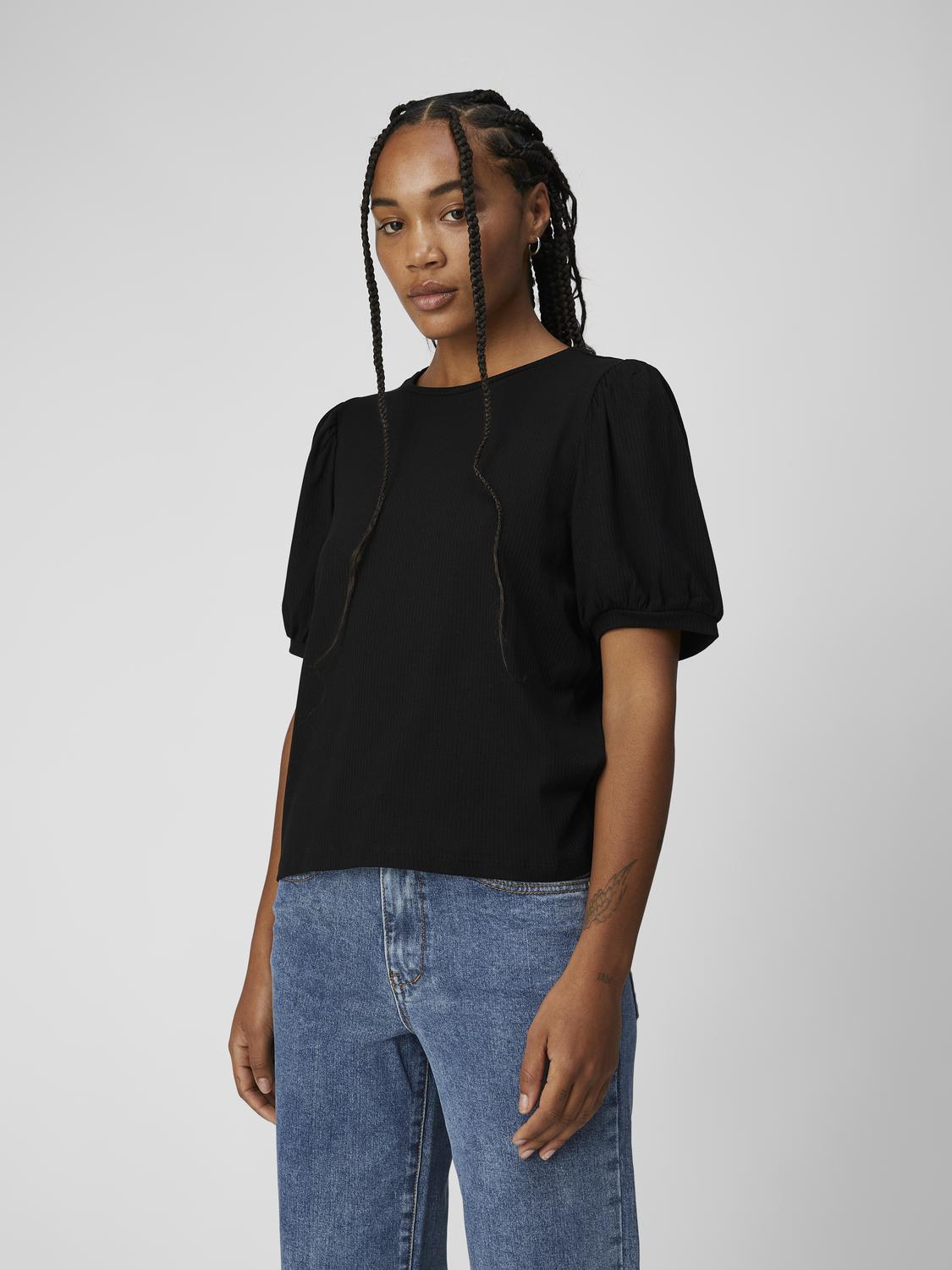 OBJJAMIE S/S TOP NOOS Sort