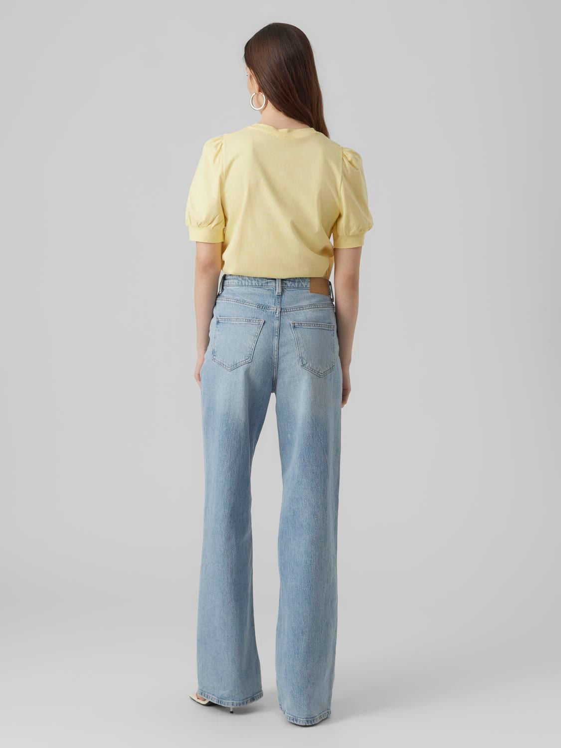 Awkerry 2/4 O-Neck Top Noos Gul