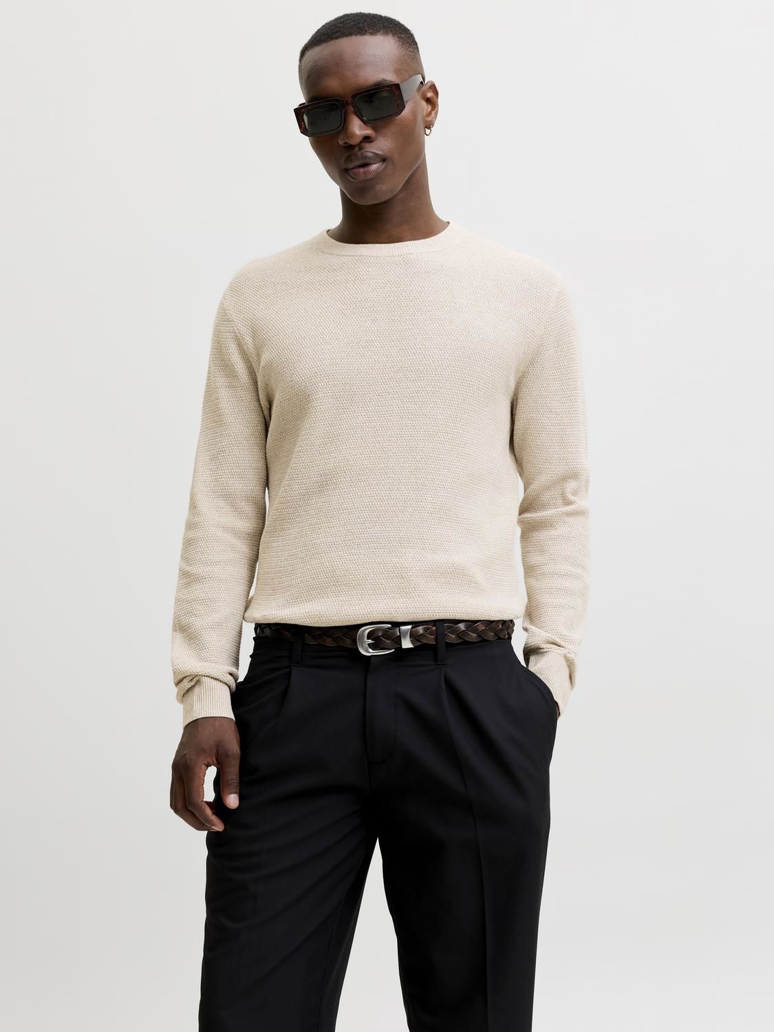 Jauryder Knit Crew Neck Noos Grå