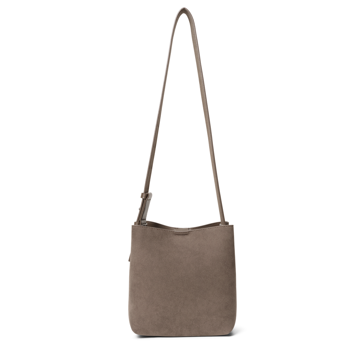 Day Imitation Suede Shoulder Brun