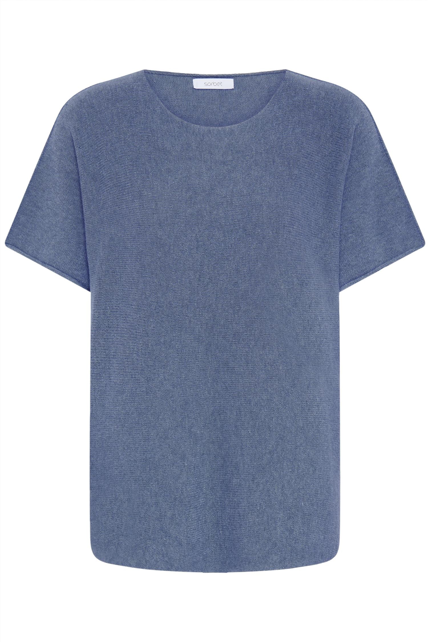 Sbinnova Half Sl Knit Blouse Blå