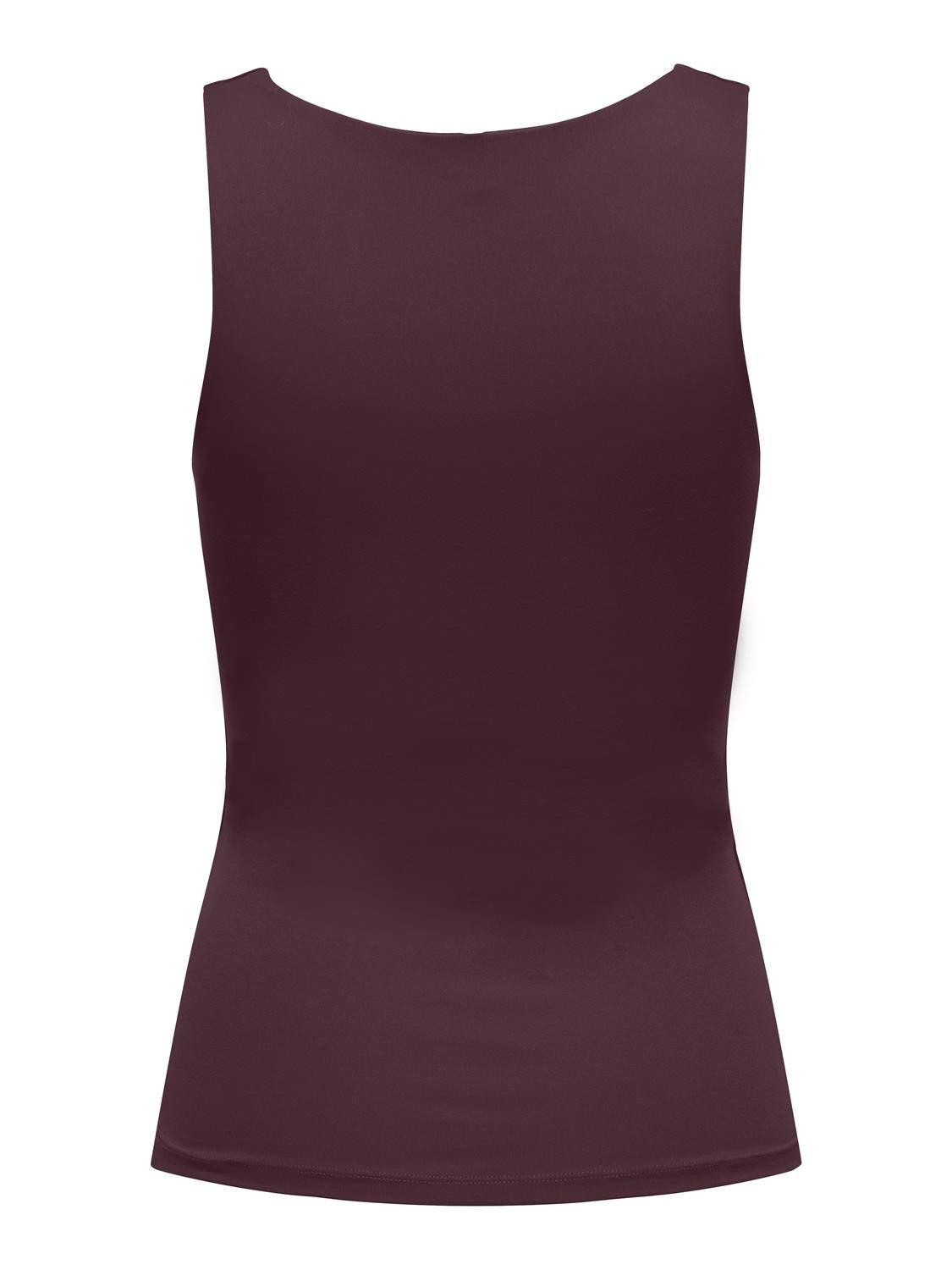 Onlea S/l 2-Ways Fit Top Jrs Noos Burgunder