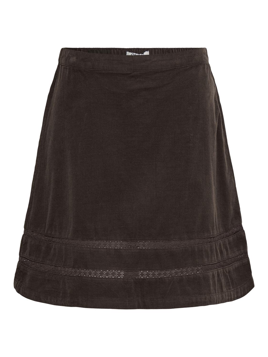 Onlaime Hw Cord Tape Skirt Pnt Ox Mørkebrun