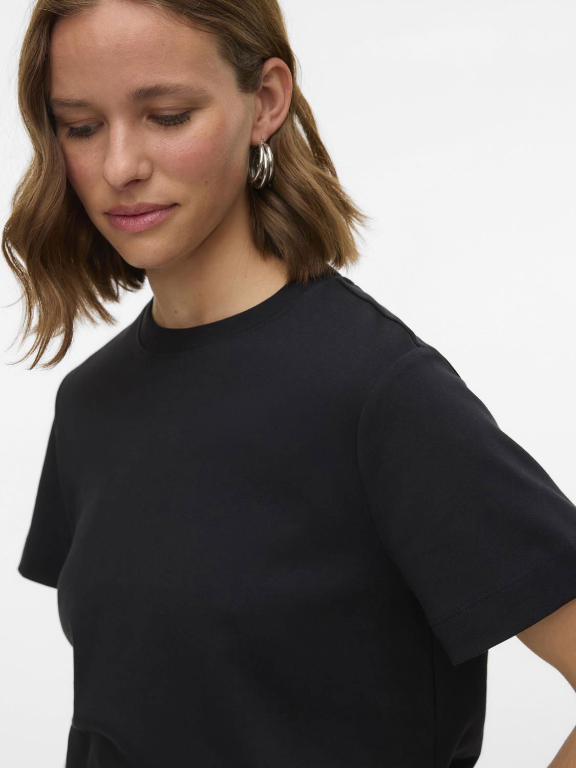 Awnaima Ss O-Neck T-Shirt Noos Sort