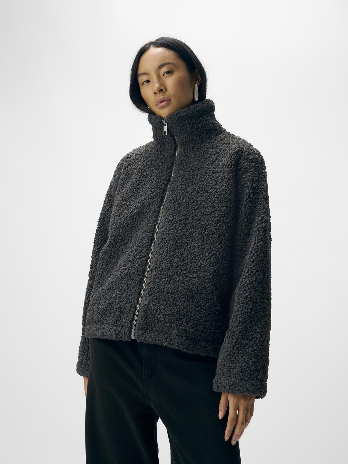 Objfreya Re L/s Jacket Noos Mørkegrå