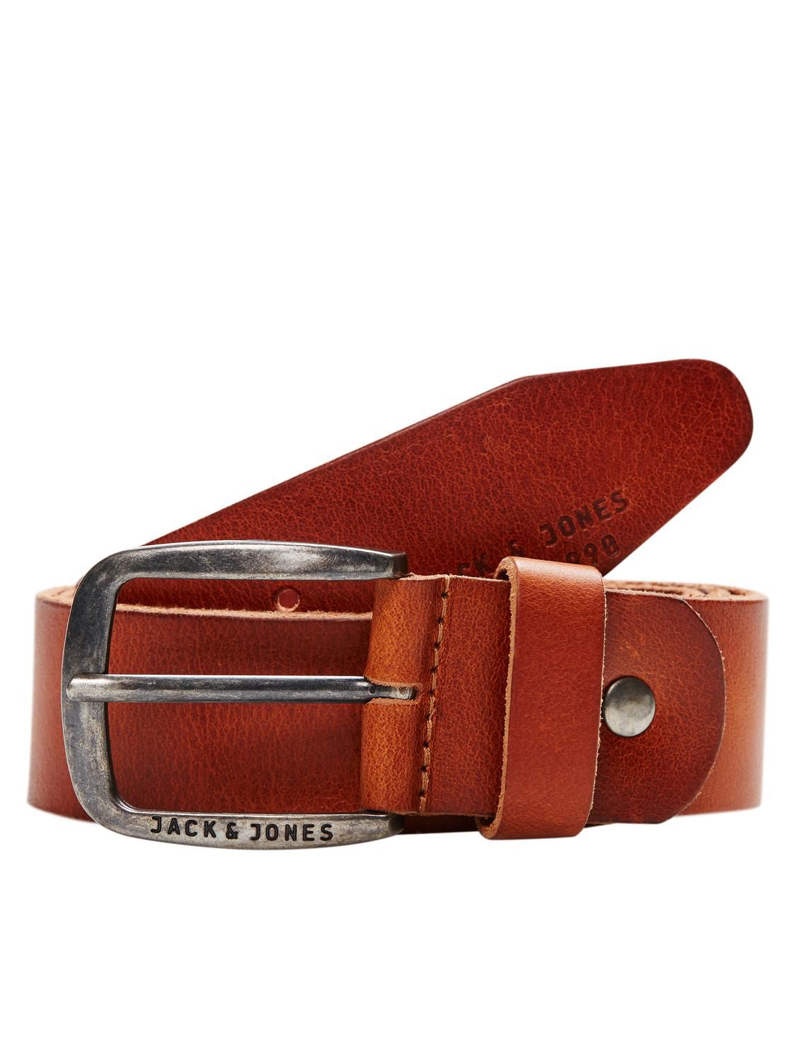 Jacpaul Leather Belt Noos Brun