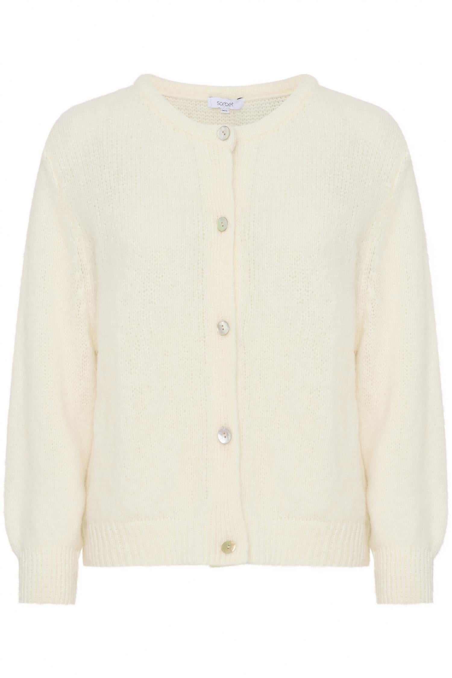 SBGULVIG KNIT CARDIGAN Hvit